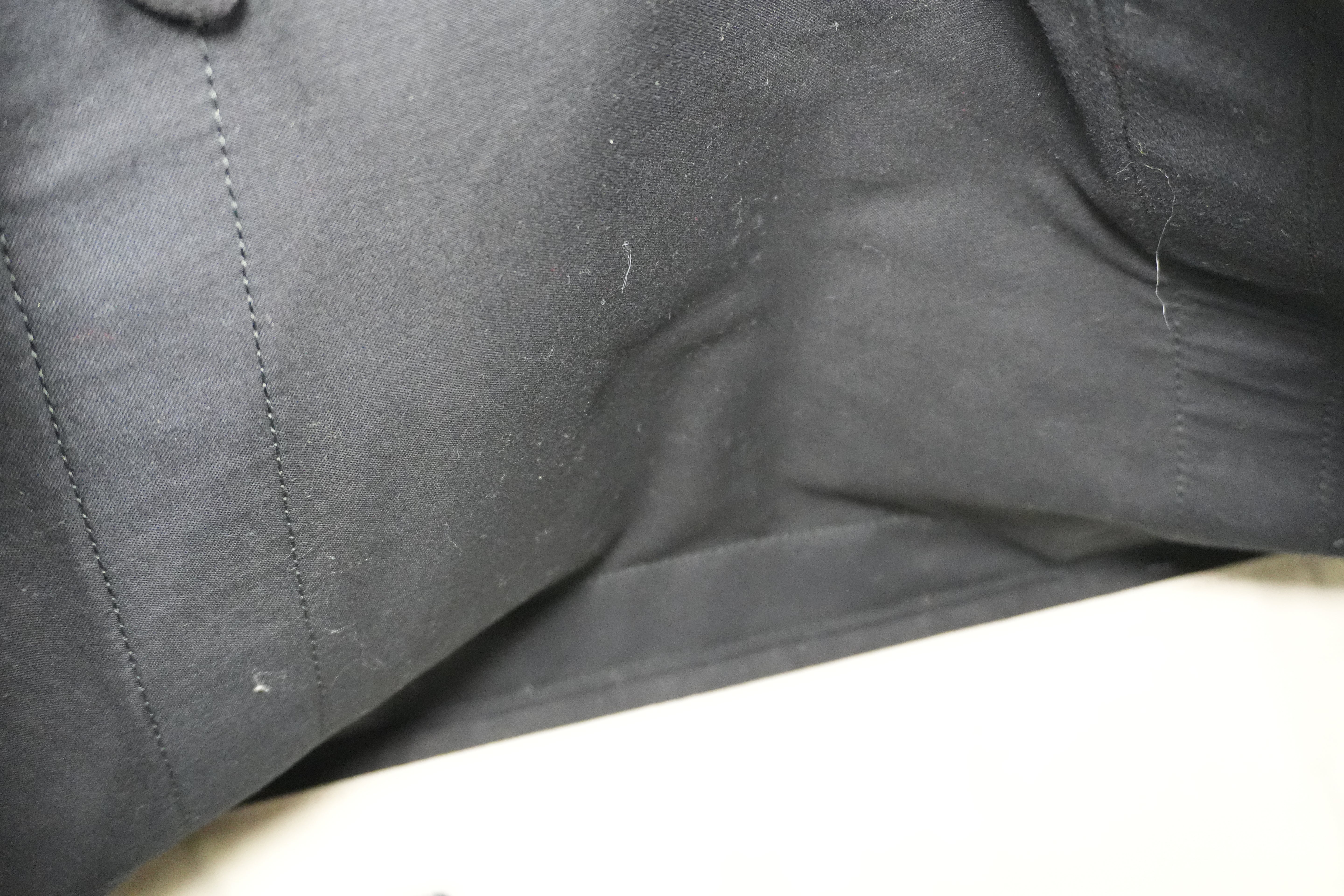 Pre-owned Balenciaga Navy Cabas Large Handbag Black and White