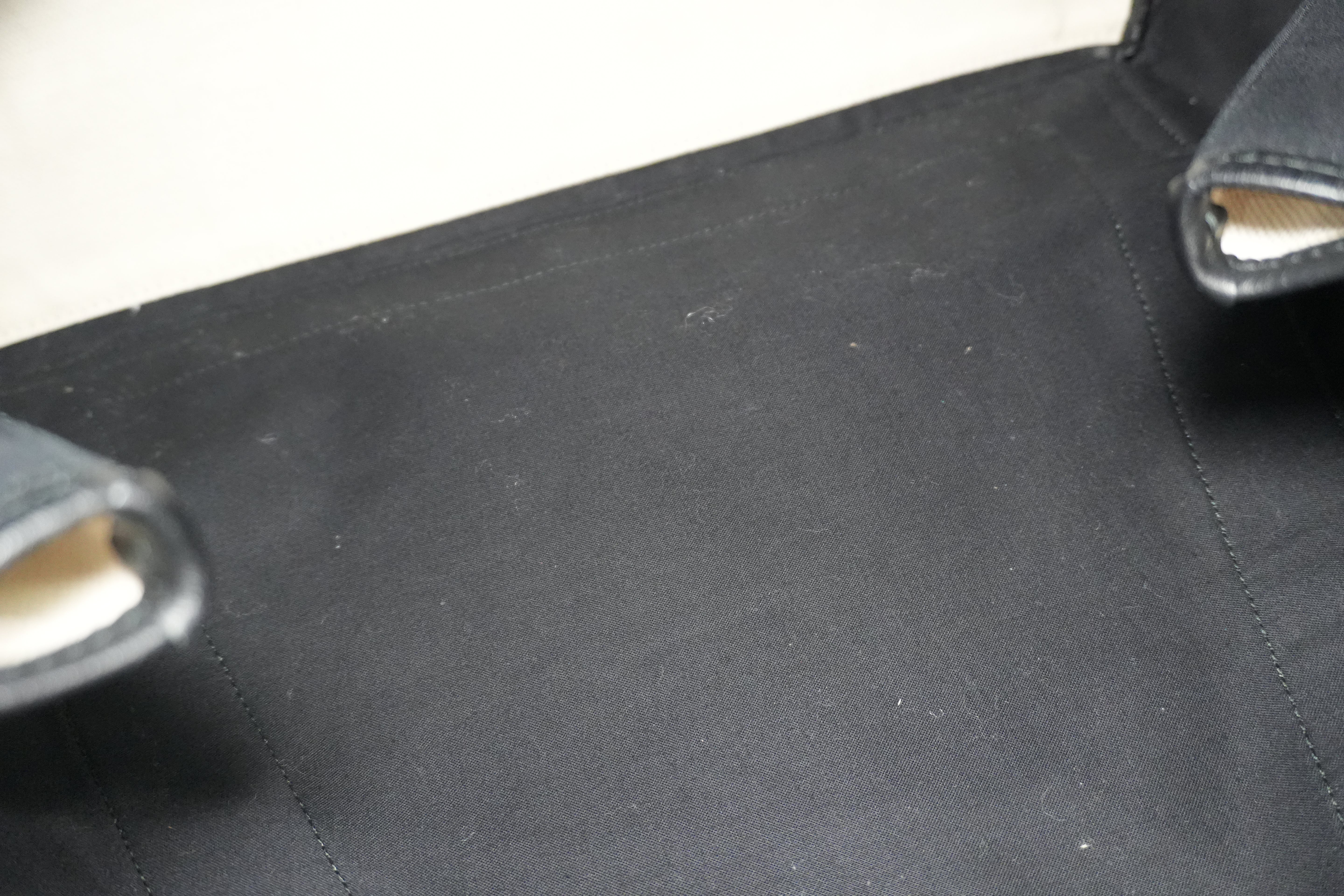 Pre-owned Balenciaga Navy Cabas Large Handbag Black and White