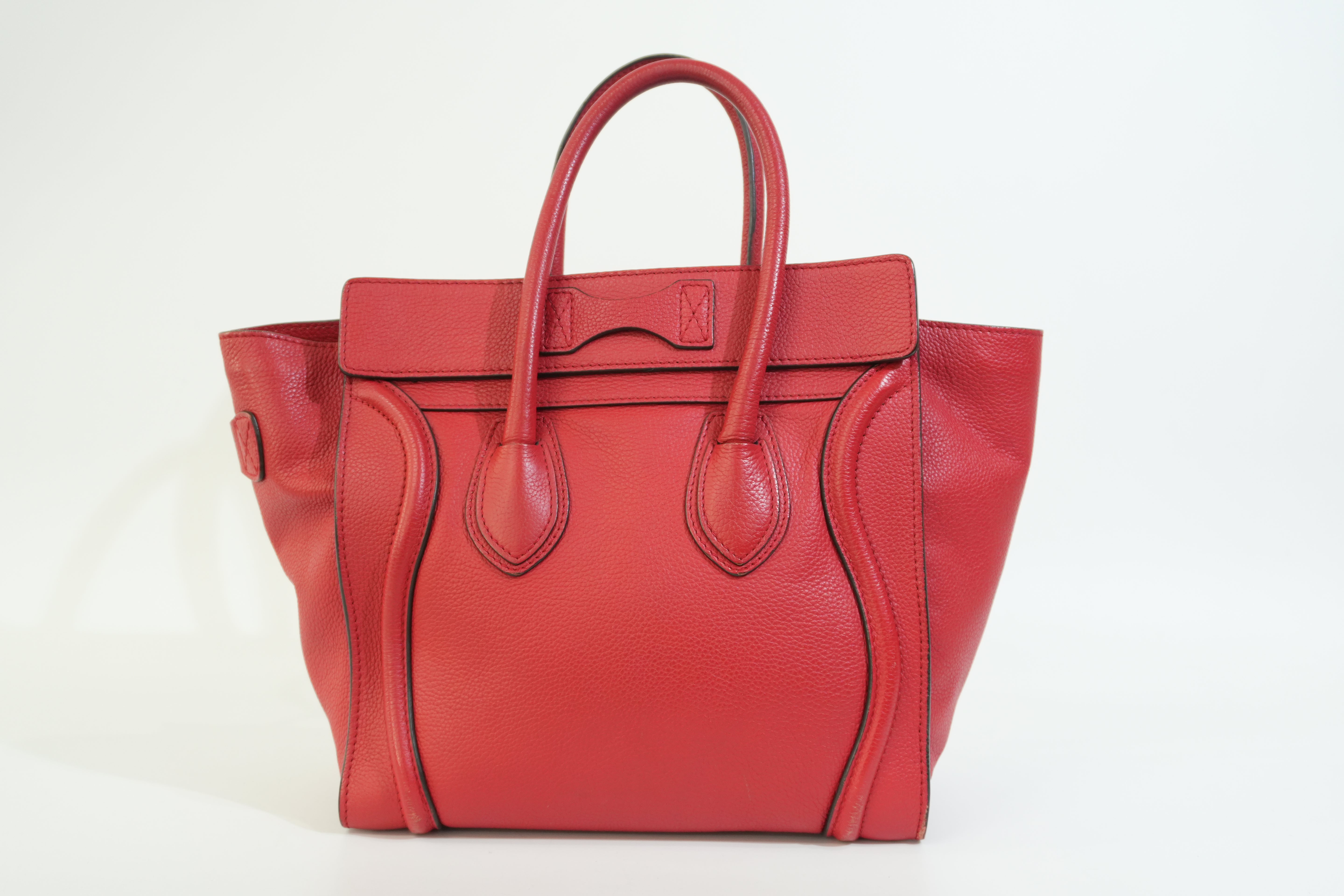 Pre-owned Celine Luggage Handbag Red