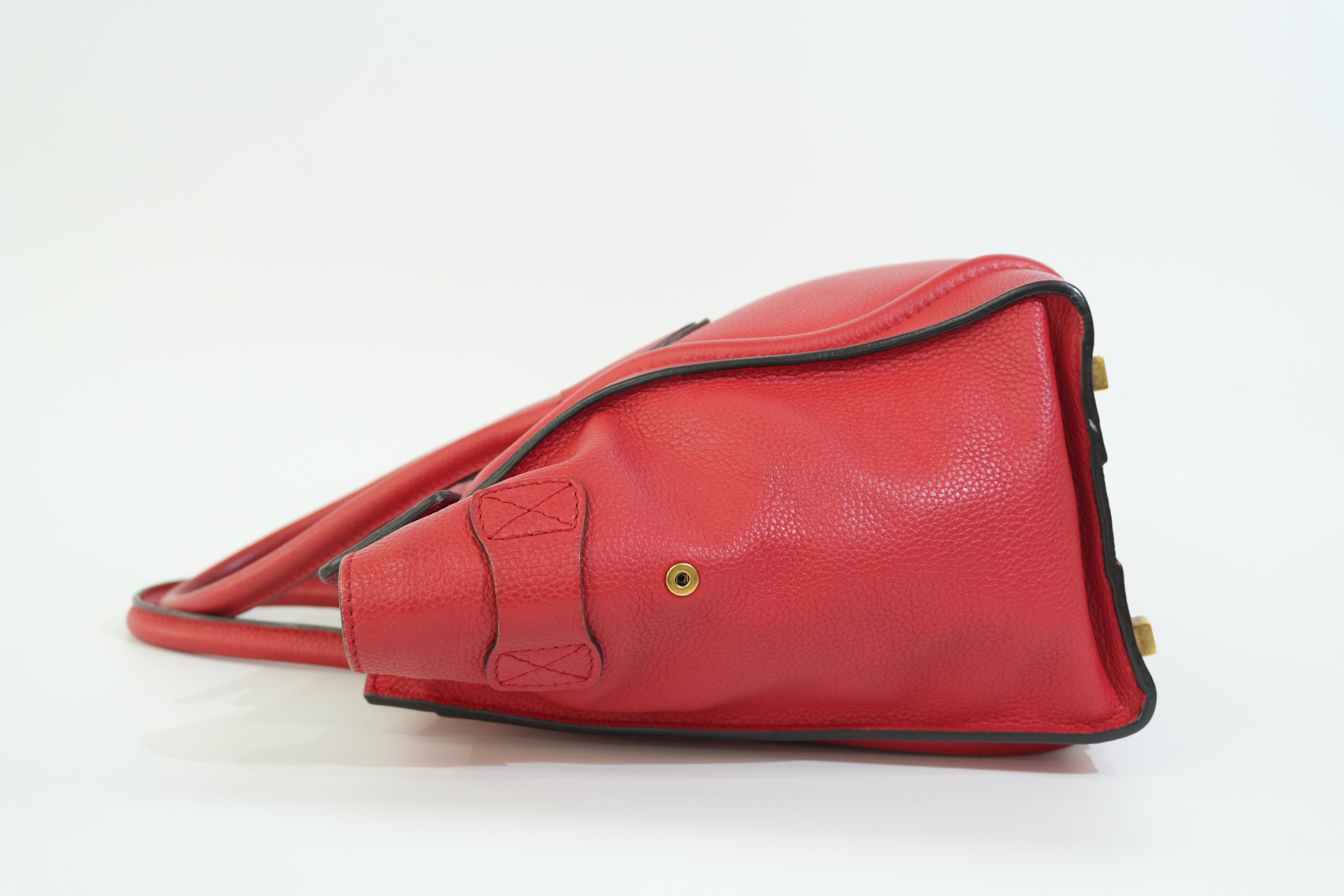 Pre-owned Celine Luggage Handbag Red