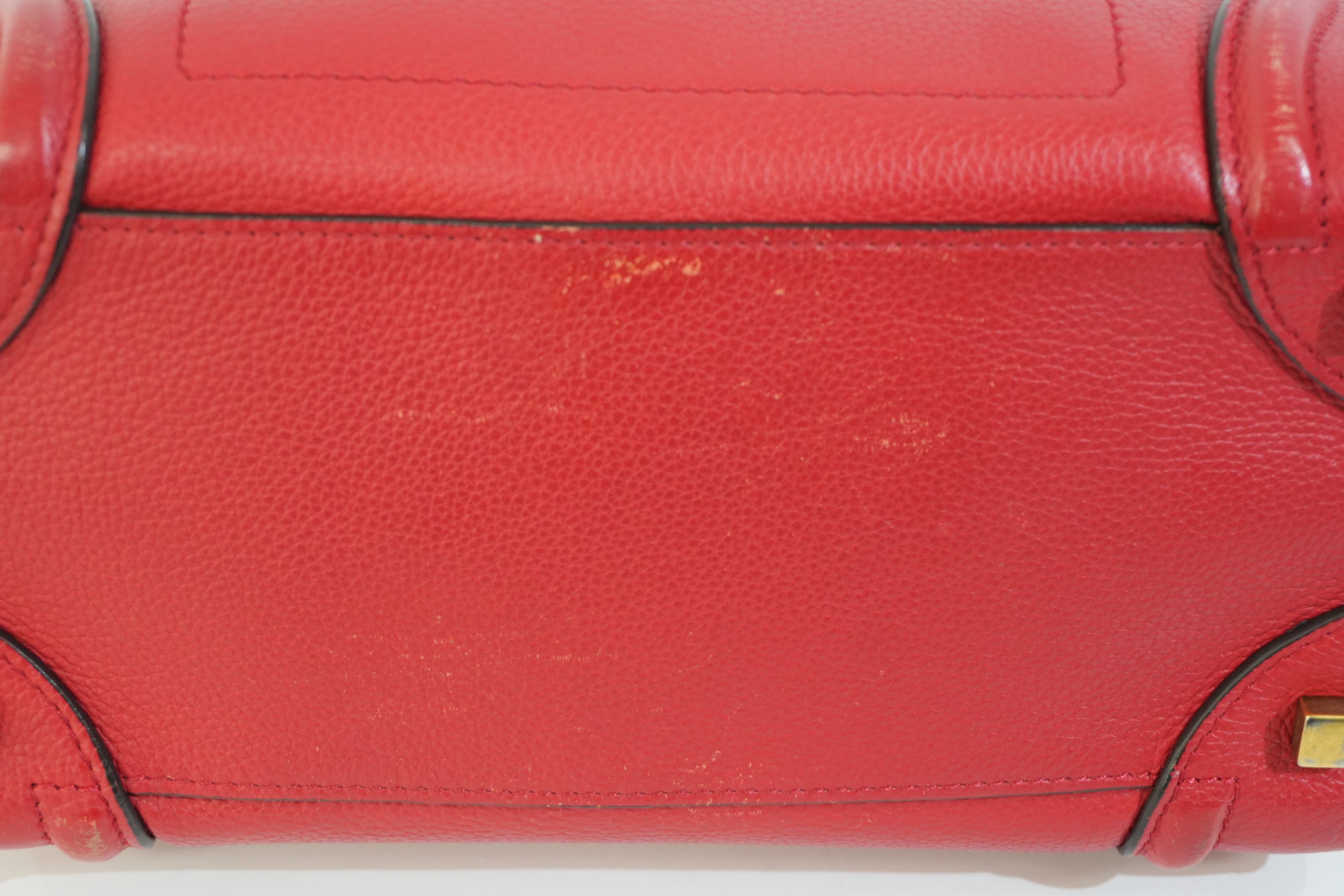 Pre-owned Celine Luggage Handbag Red