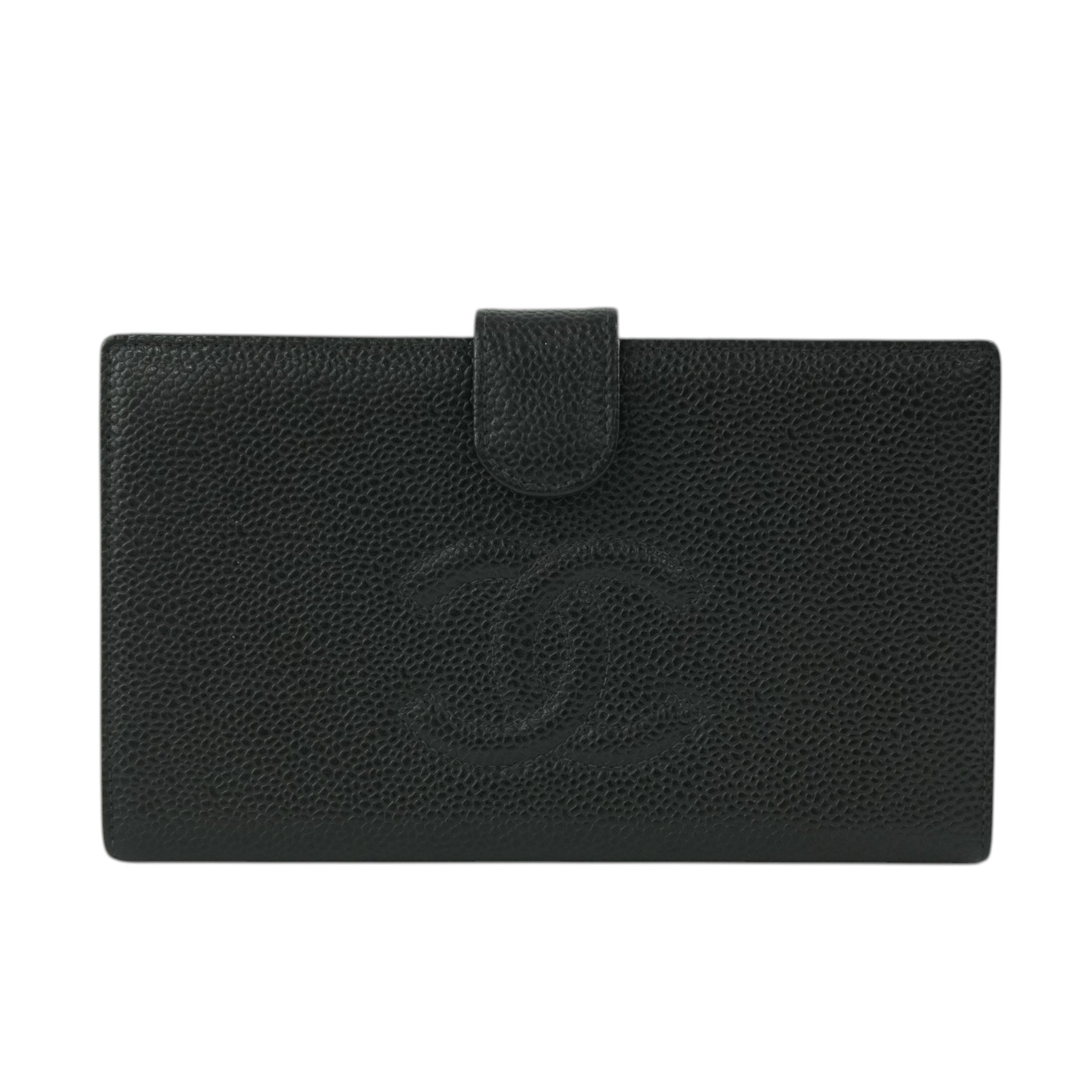 Pre-owned Chanel Caviar Skin Long Wallet