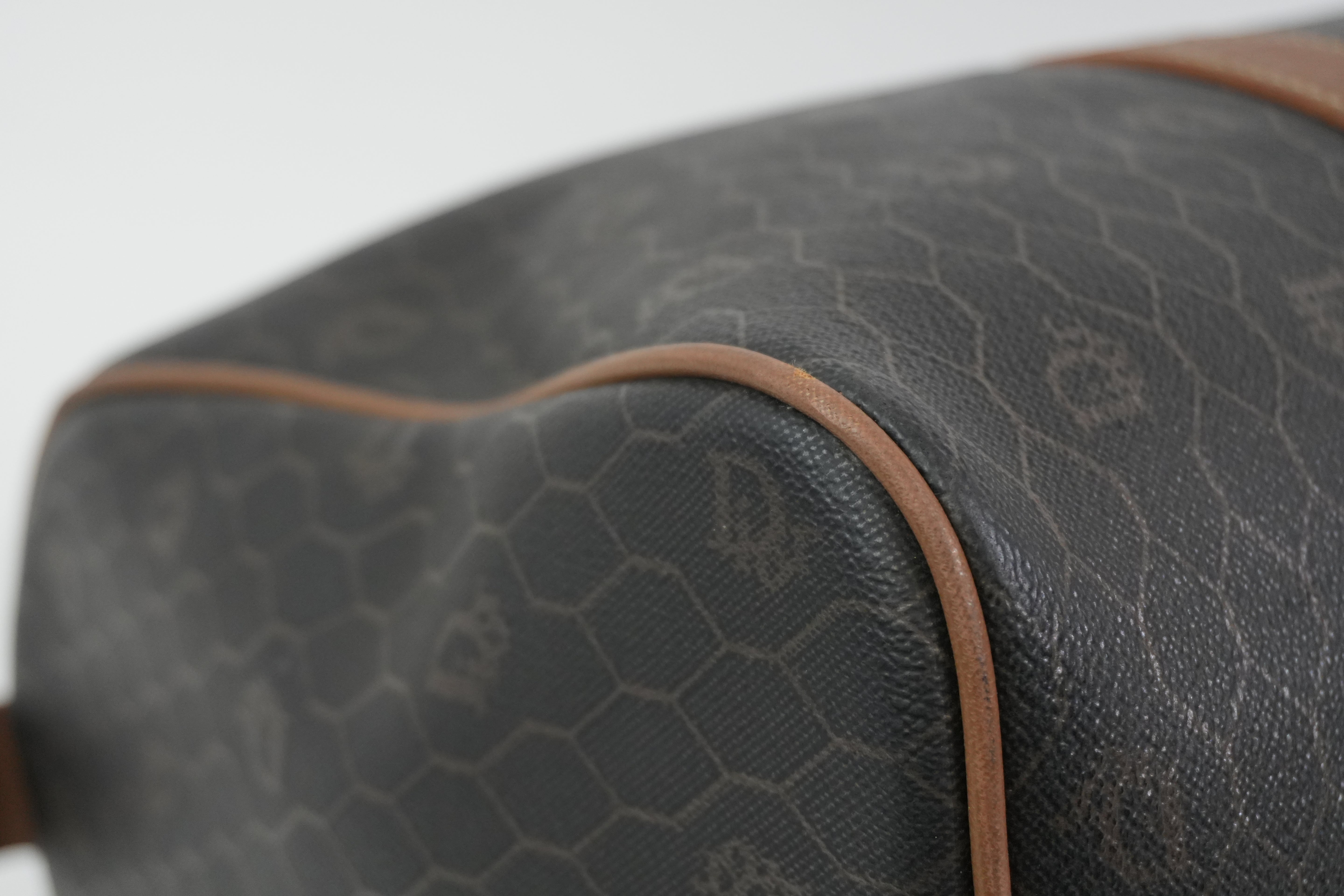 Pre-Owned Dior Honeycomb Boston Handbag Black
