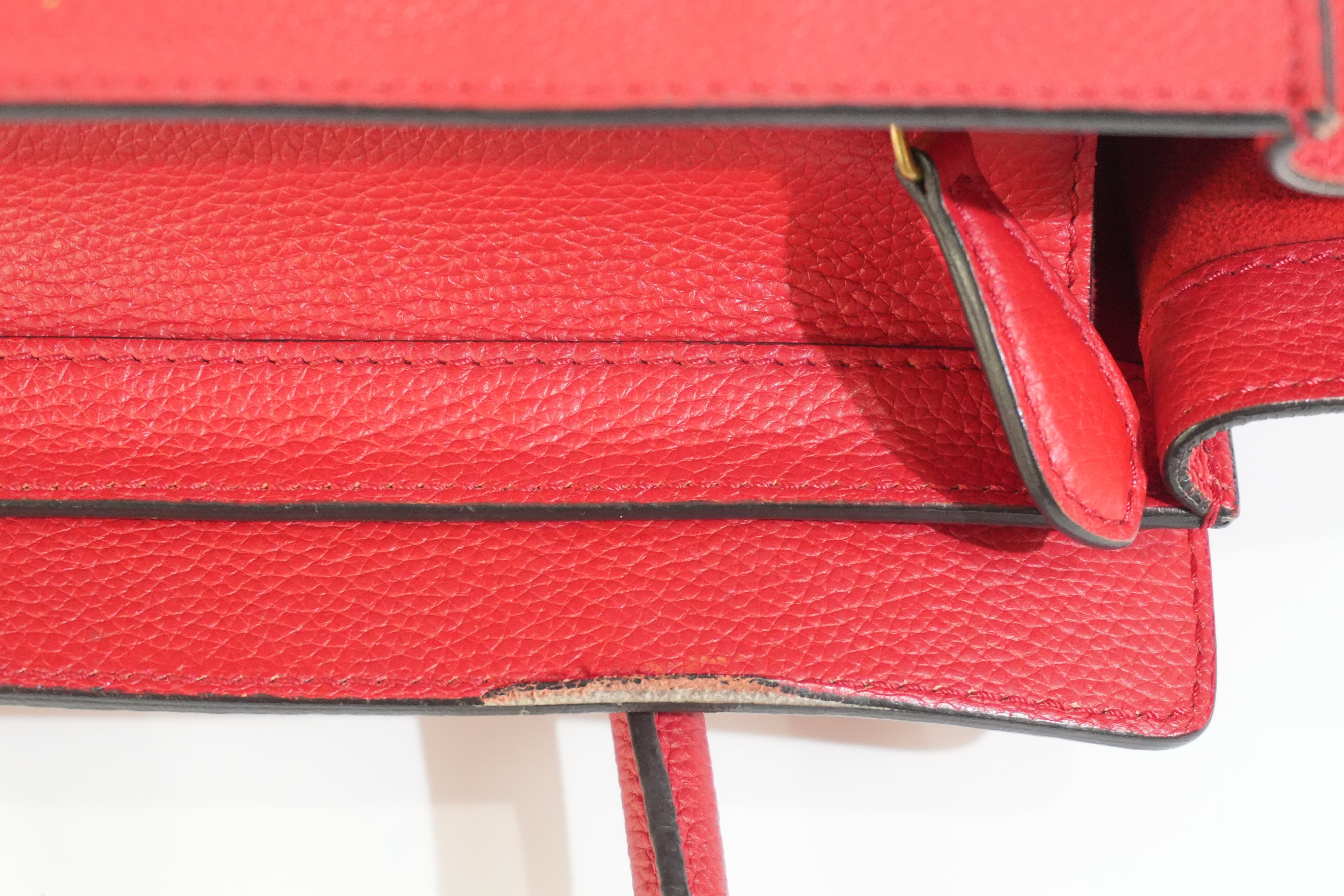 Pre-owned Celine Luggage Handbag Red