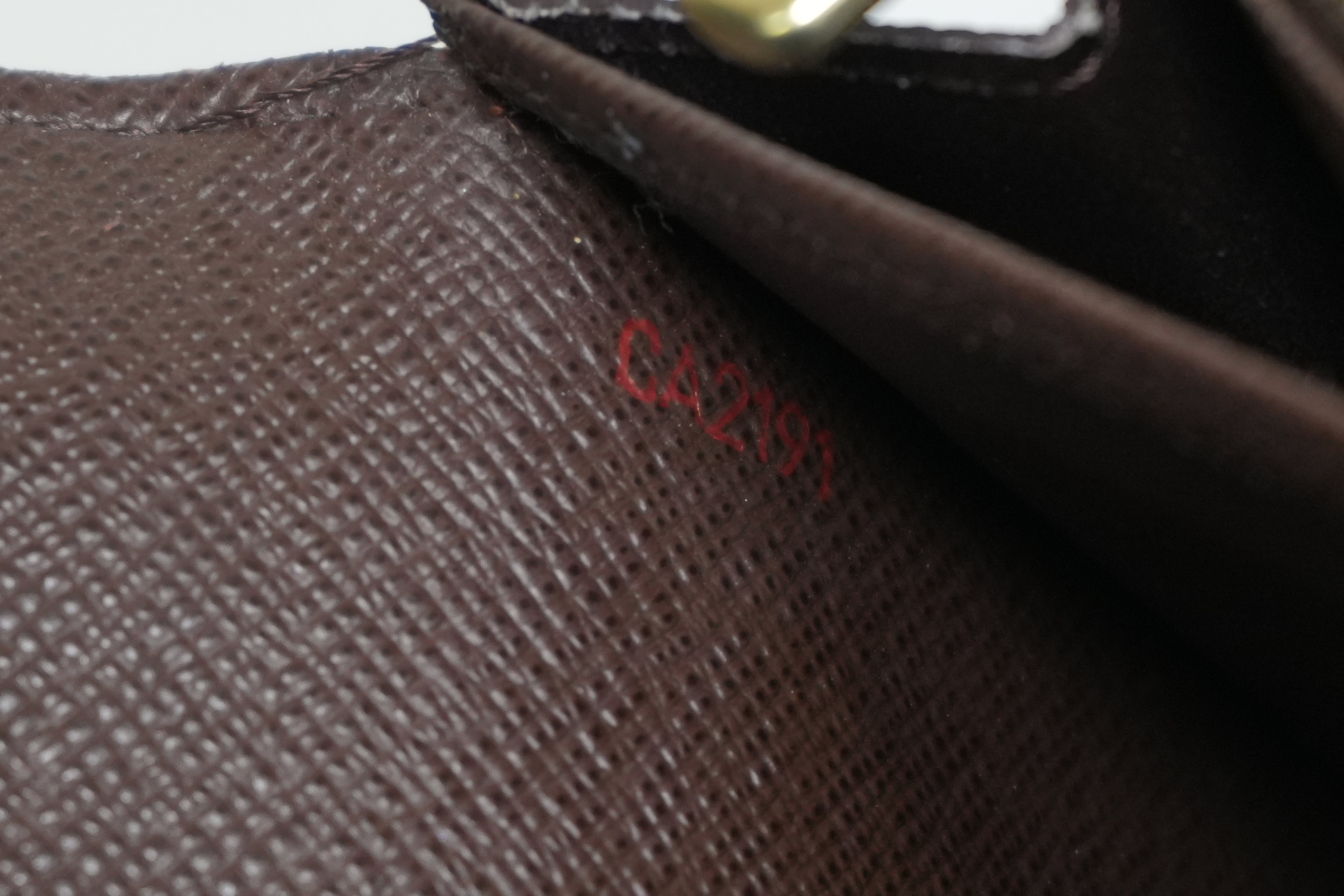 Pre-owned Louis Vuitton Damier Ebene Sarah Wallet