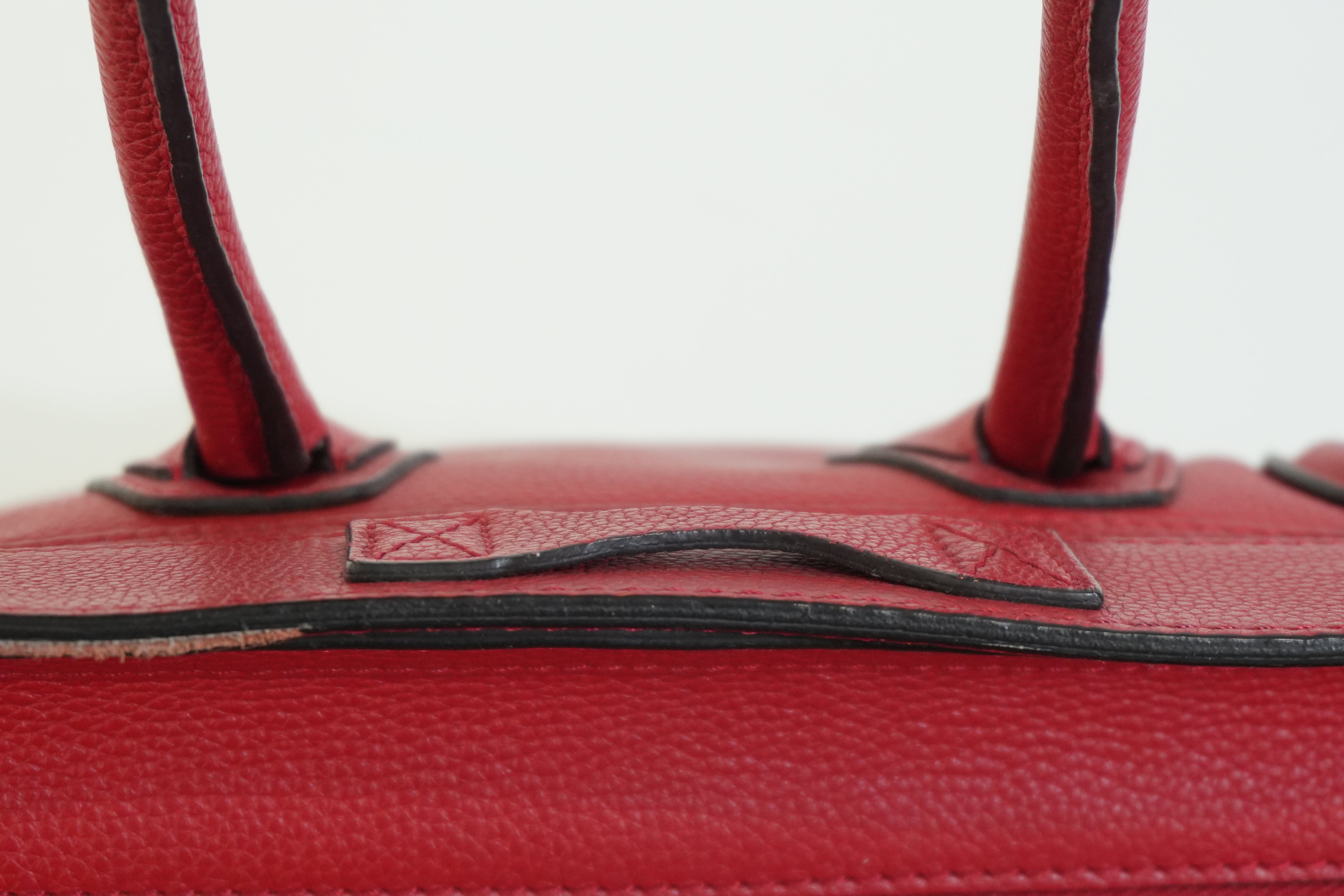 Pre-owned Celine Luggage Handbag Red