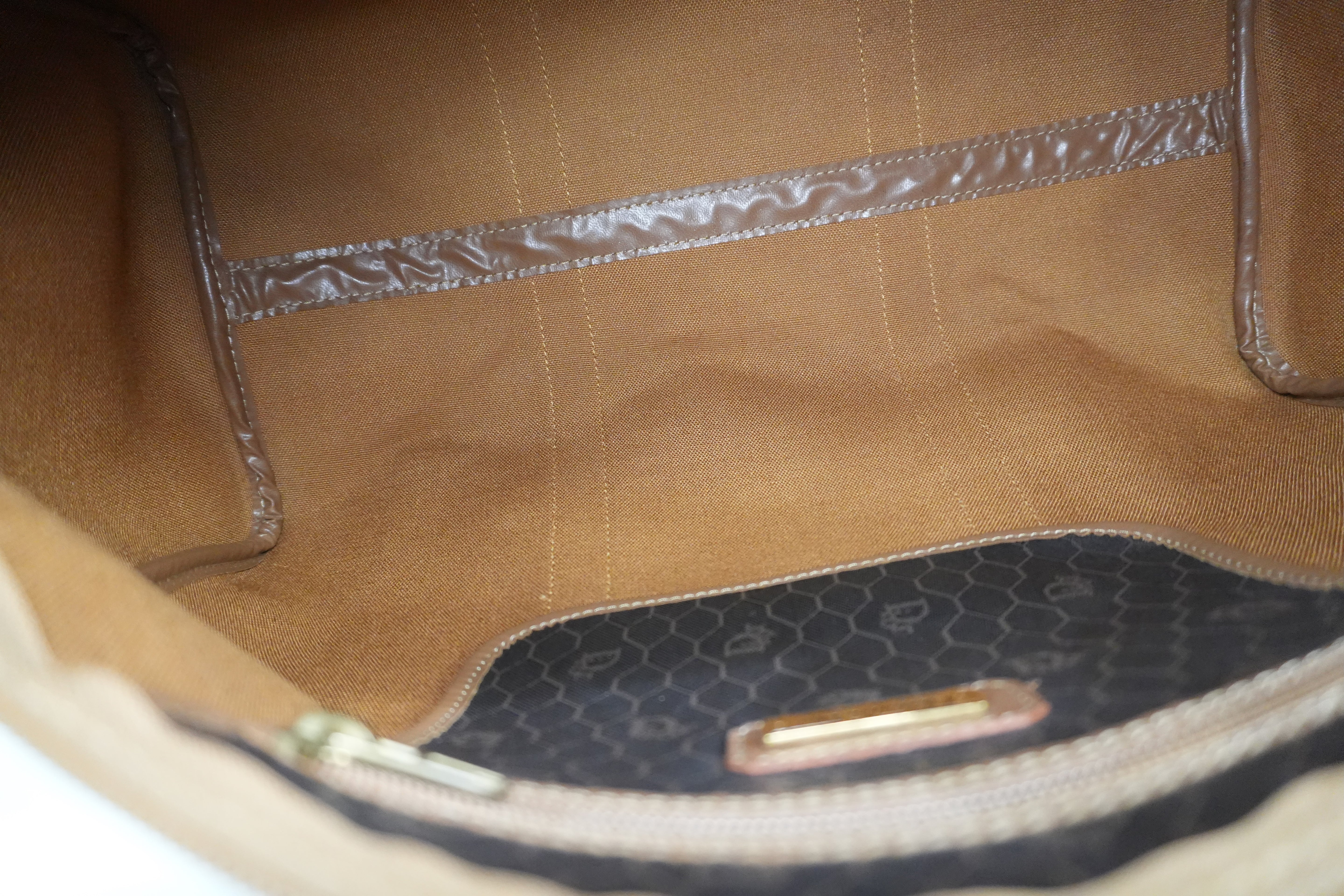 Pre-Owned Dior Honeycomb Boston Handbag Black
