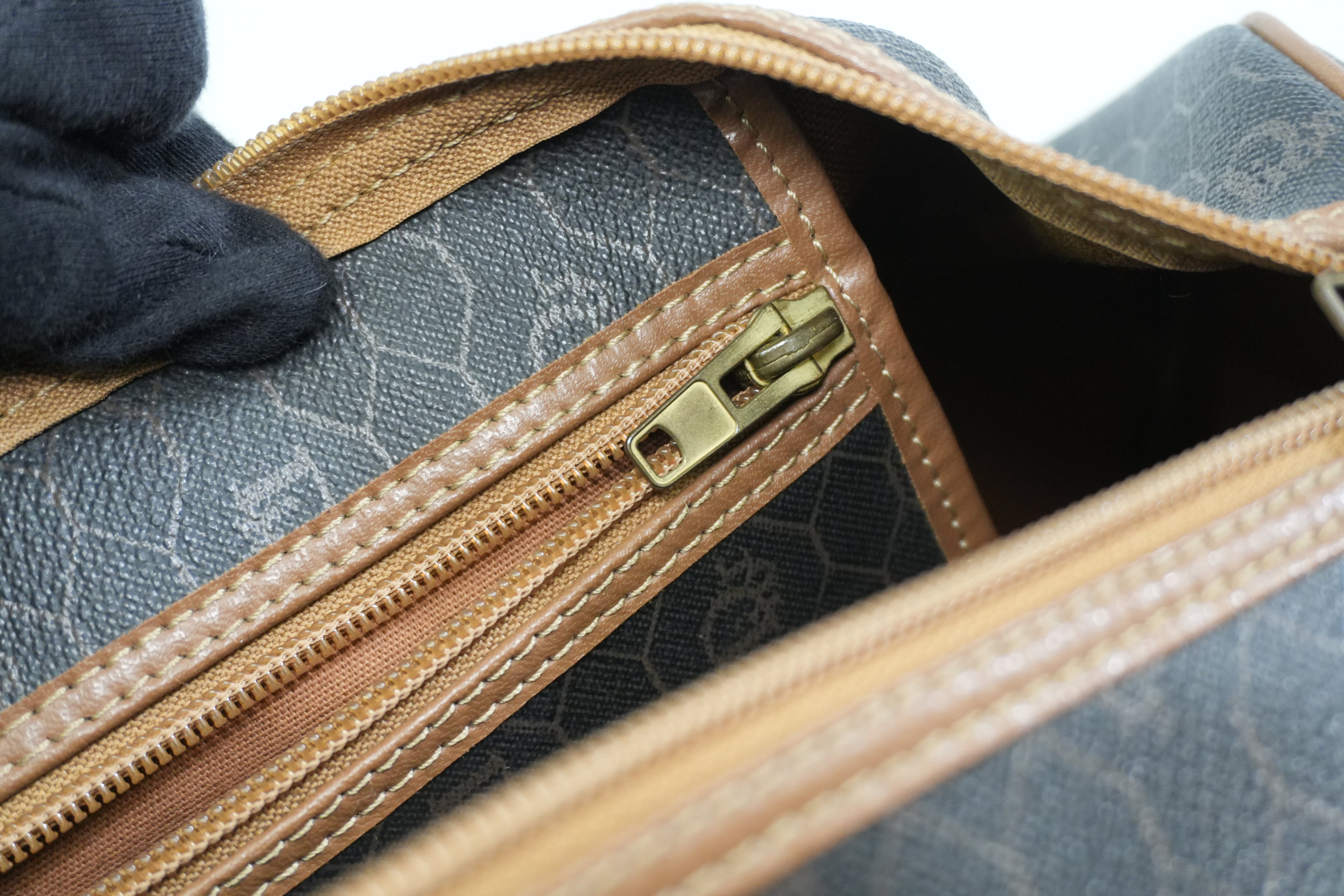 Pre-Owned Dior Honeycomb Boston Handbag Black