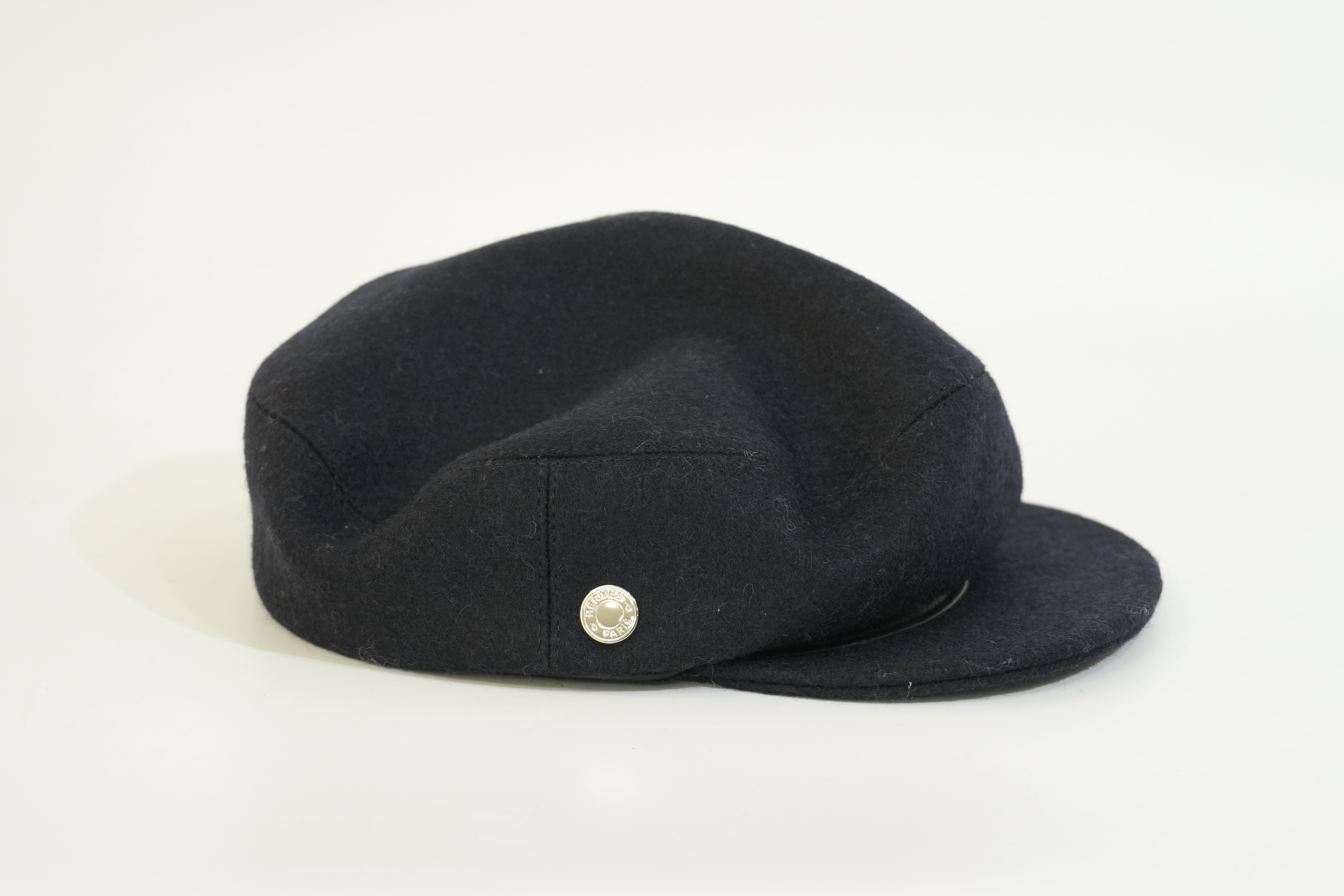 Pre-owned Hermes Hat Navy Blue
