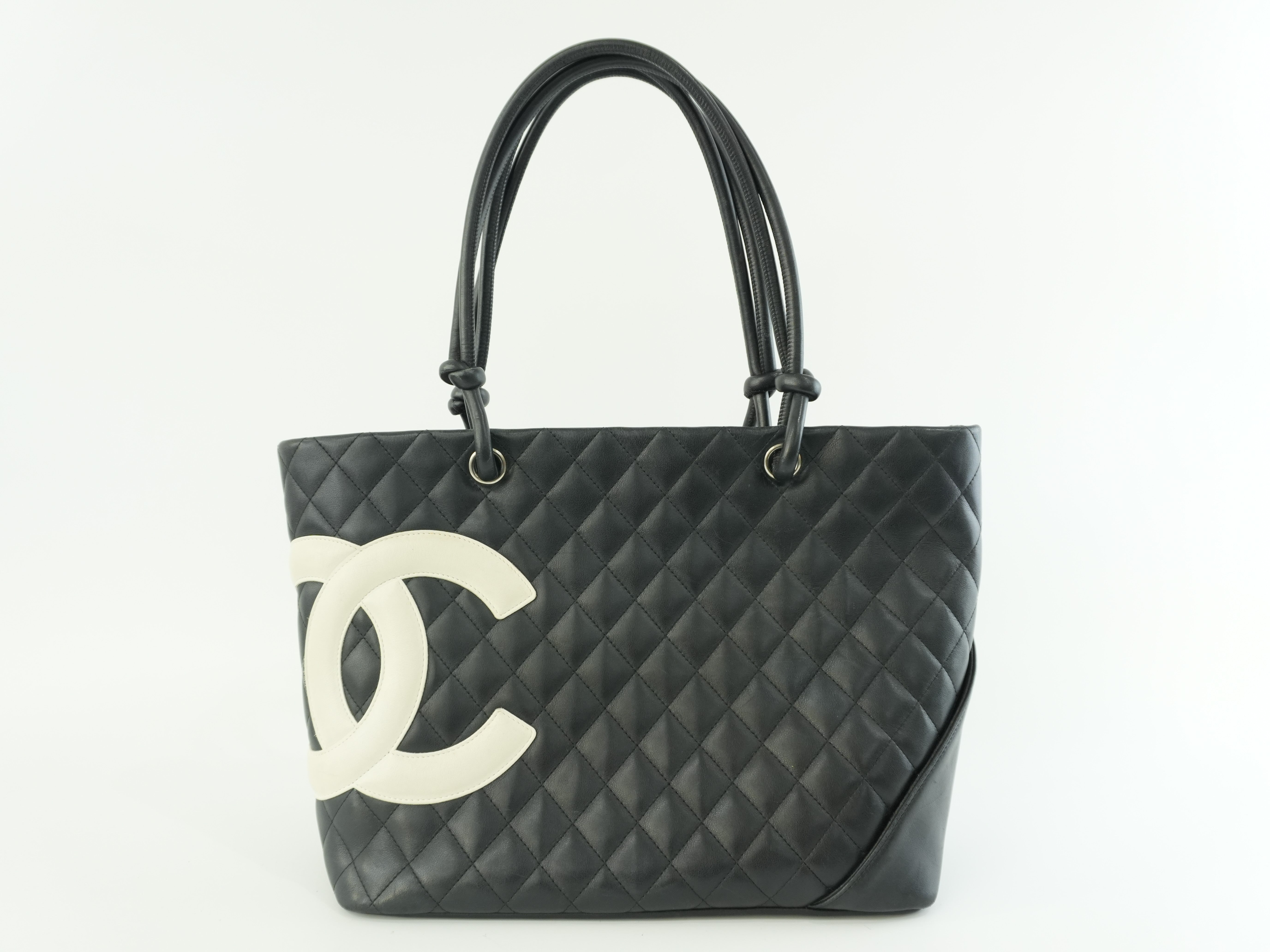 Pre-owned Chanel Leather Tote Bag Black
