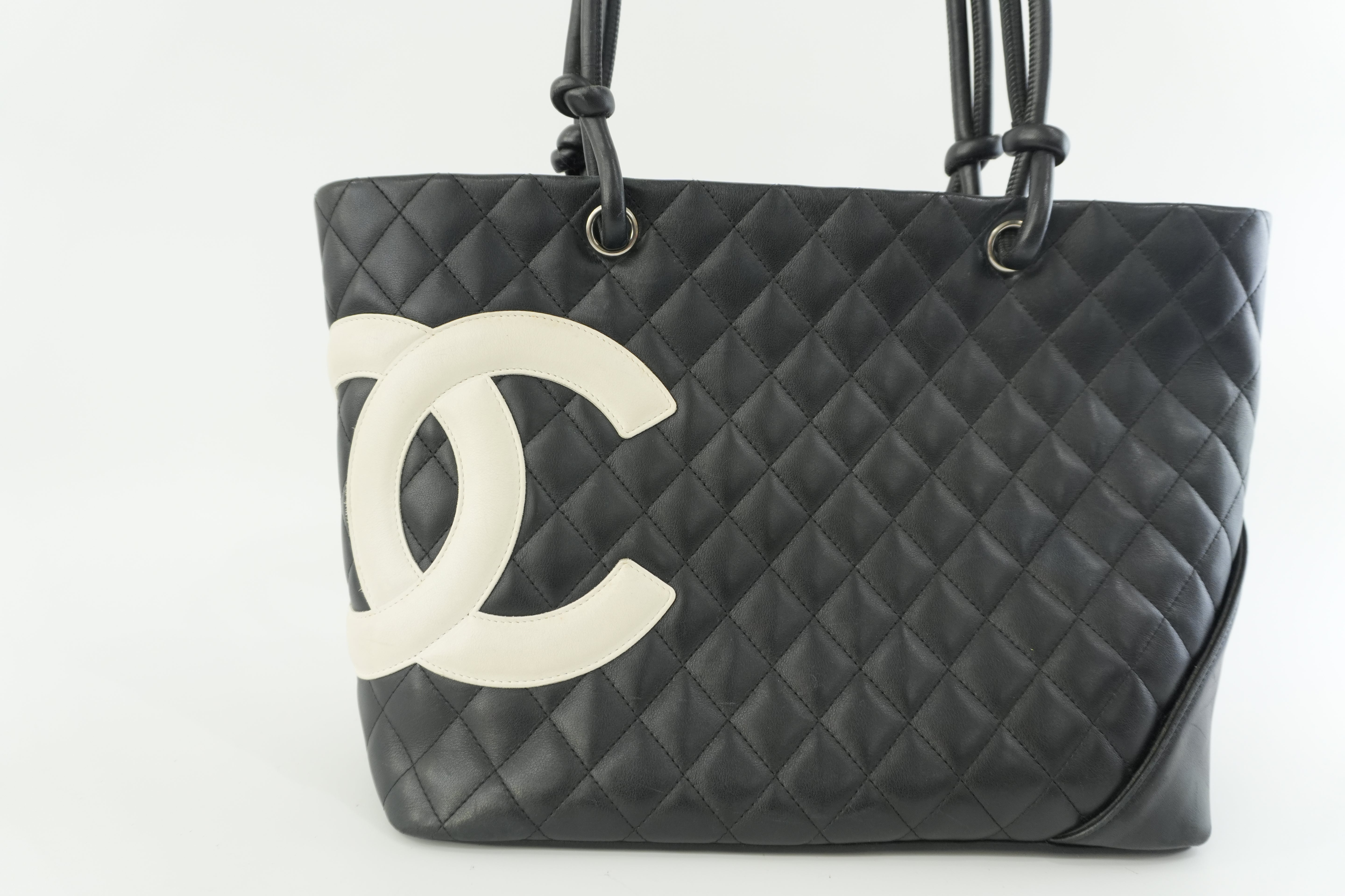 Pre-owned Chanel Leather Tote Bag Black