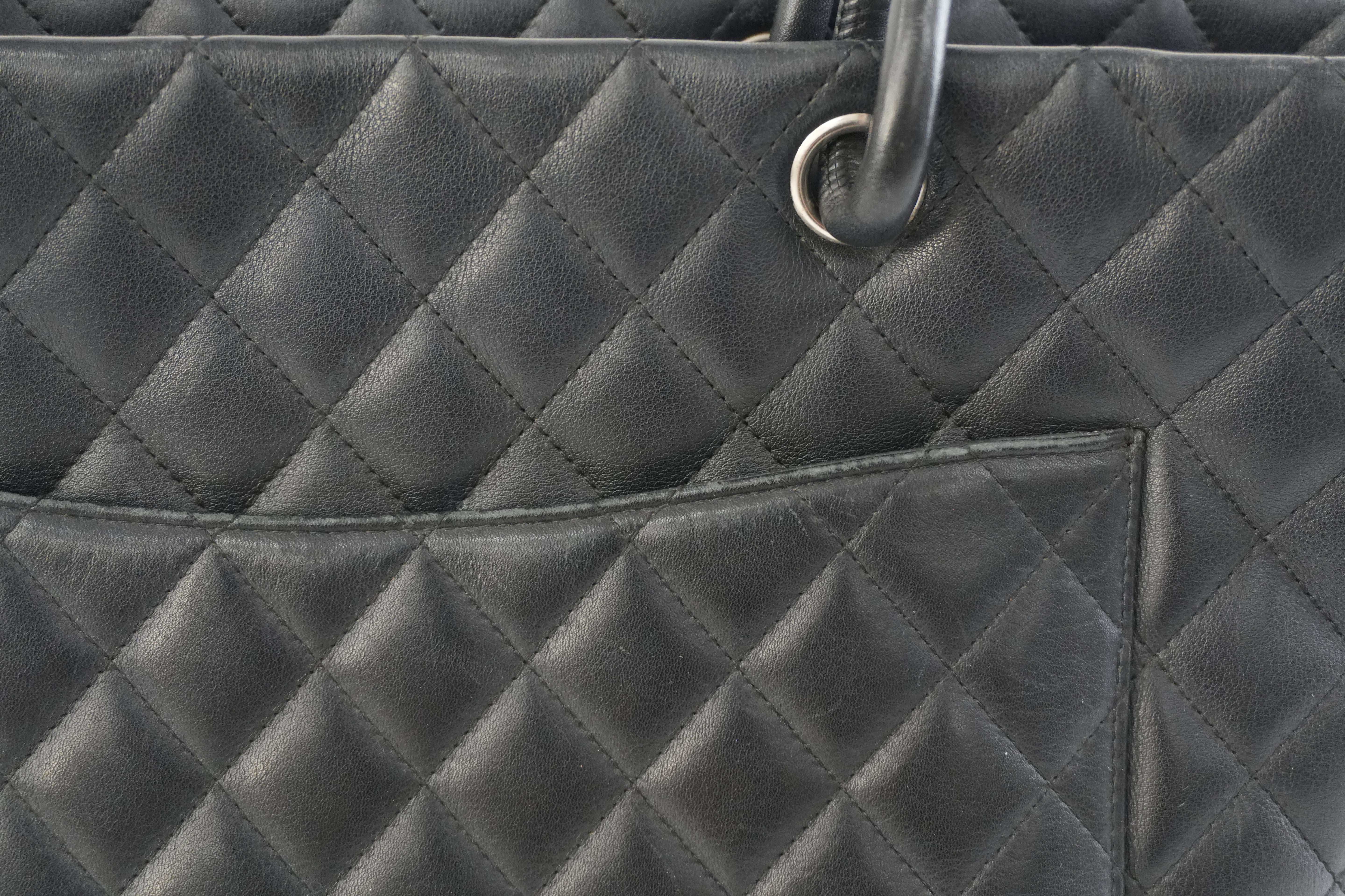 Pre-owned Chanel Leather Tote Bag Black
