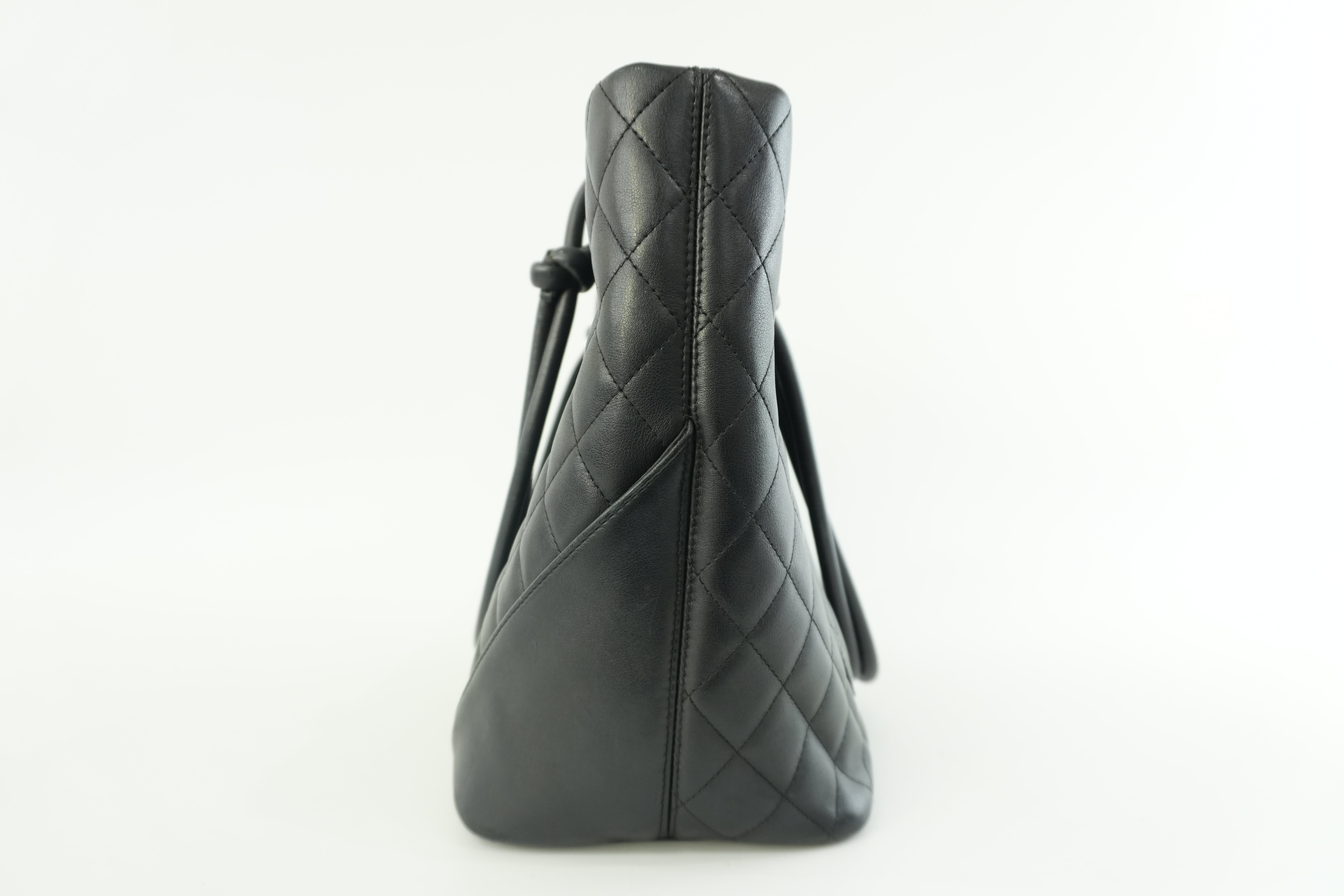 Pre-owned Chanel Leather Tote Bag Black