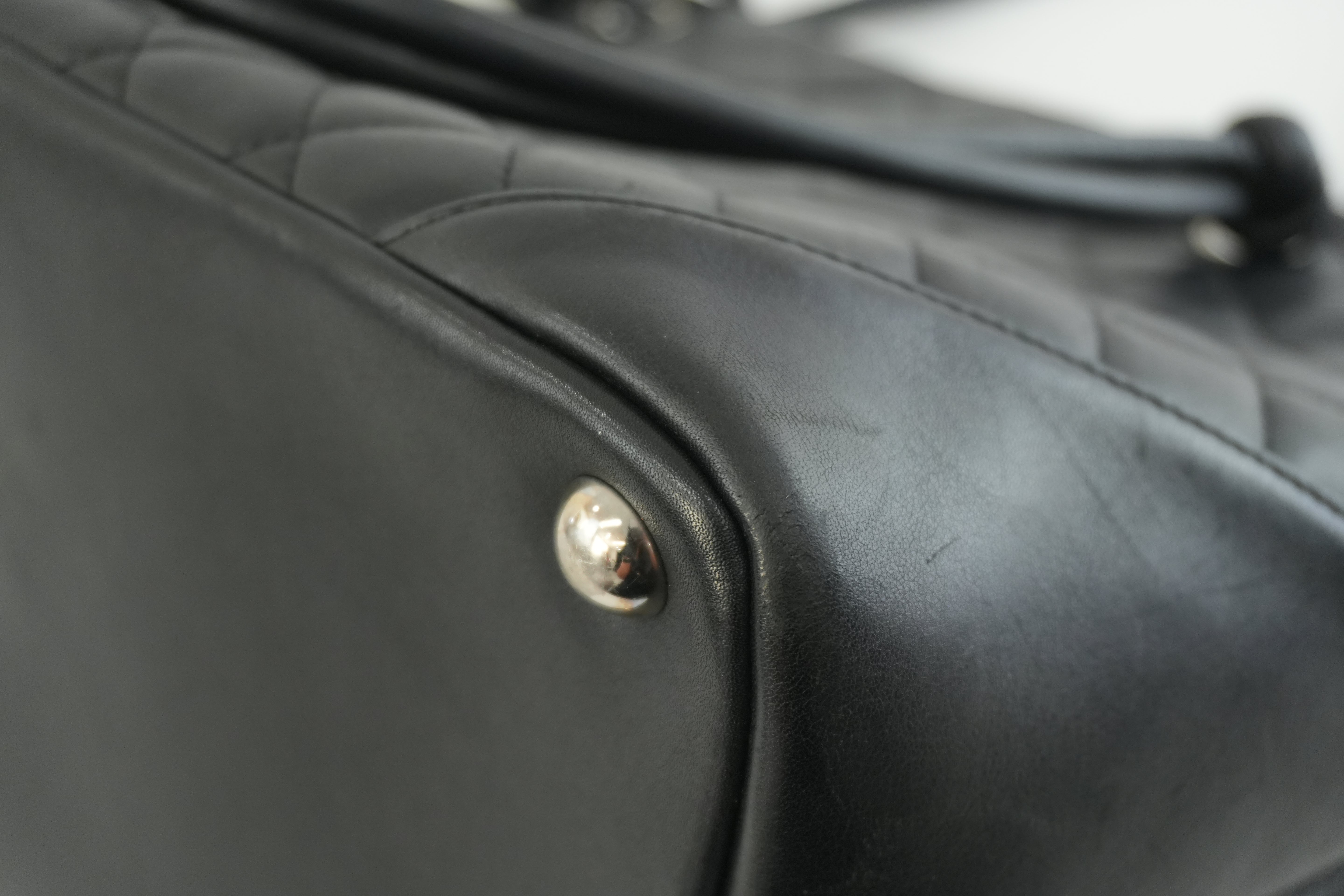 Pre-owned Chanel Leather Tote Bag Black