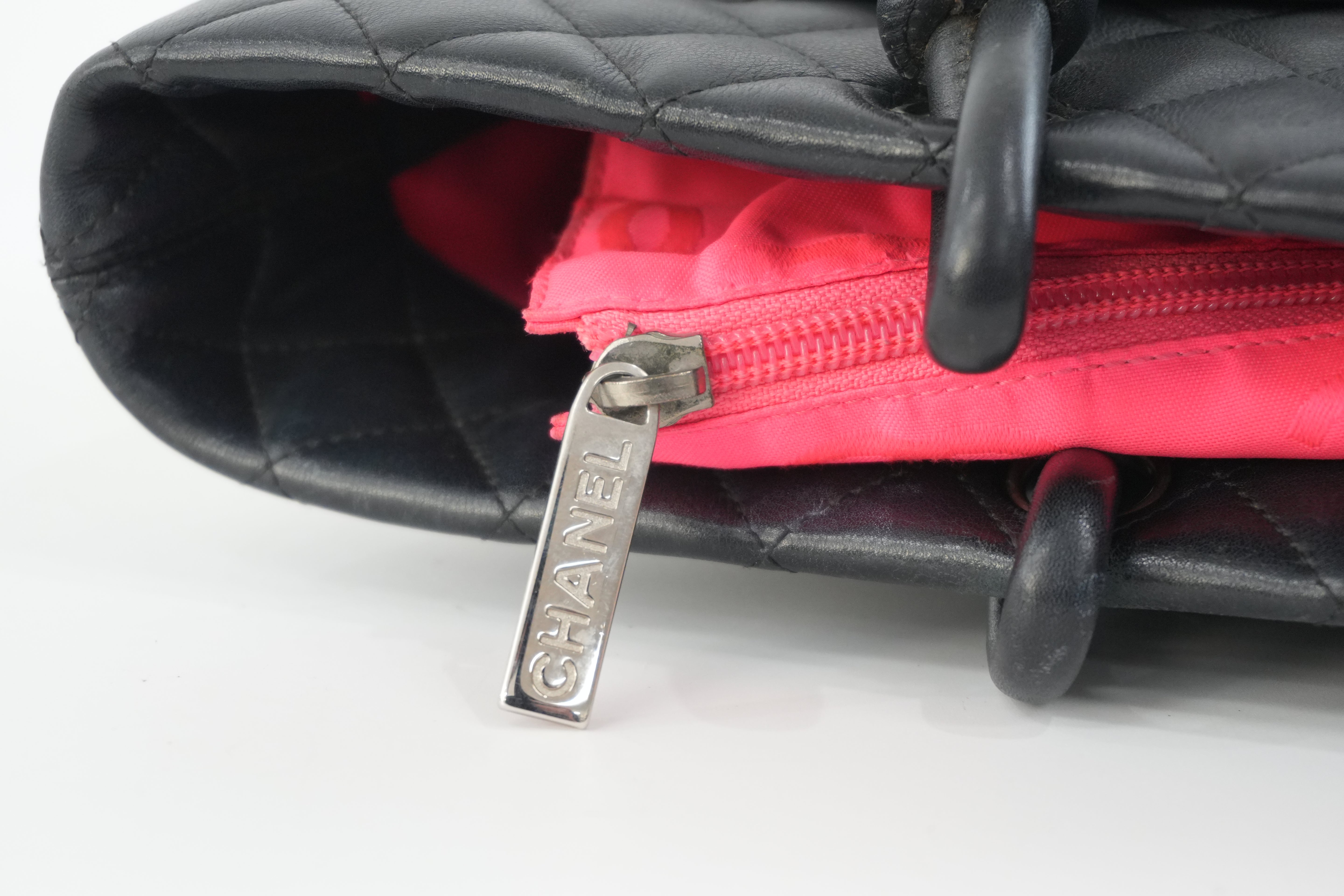 Pre-owned Chanel Leather Tote Bag Black