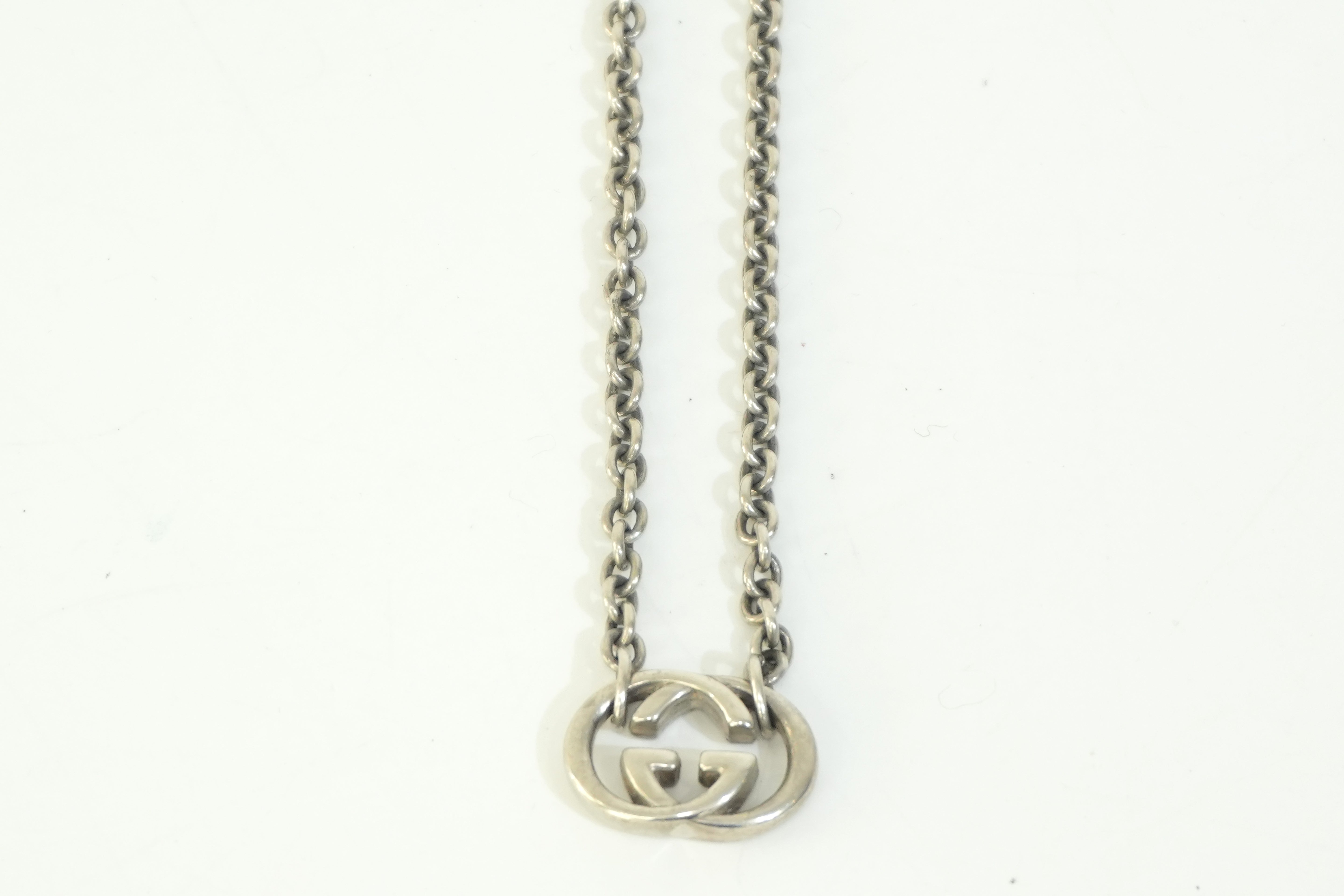 Pre-owned Gucci Silver GG Necklace