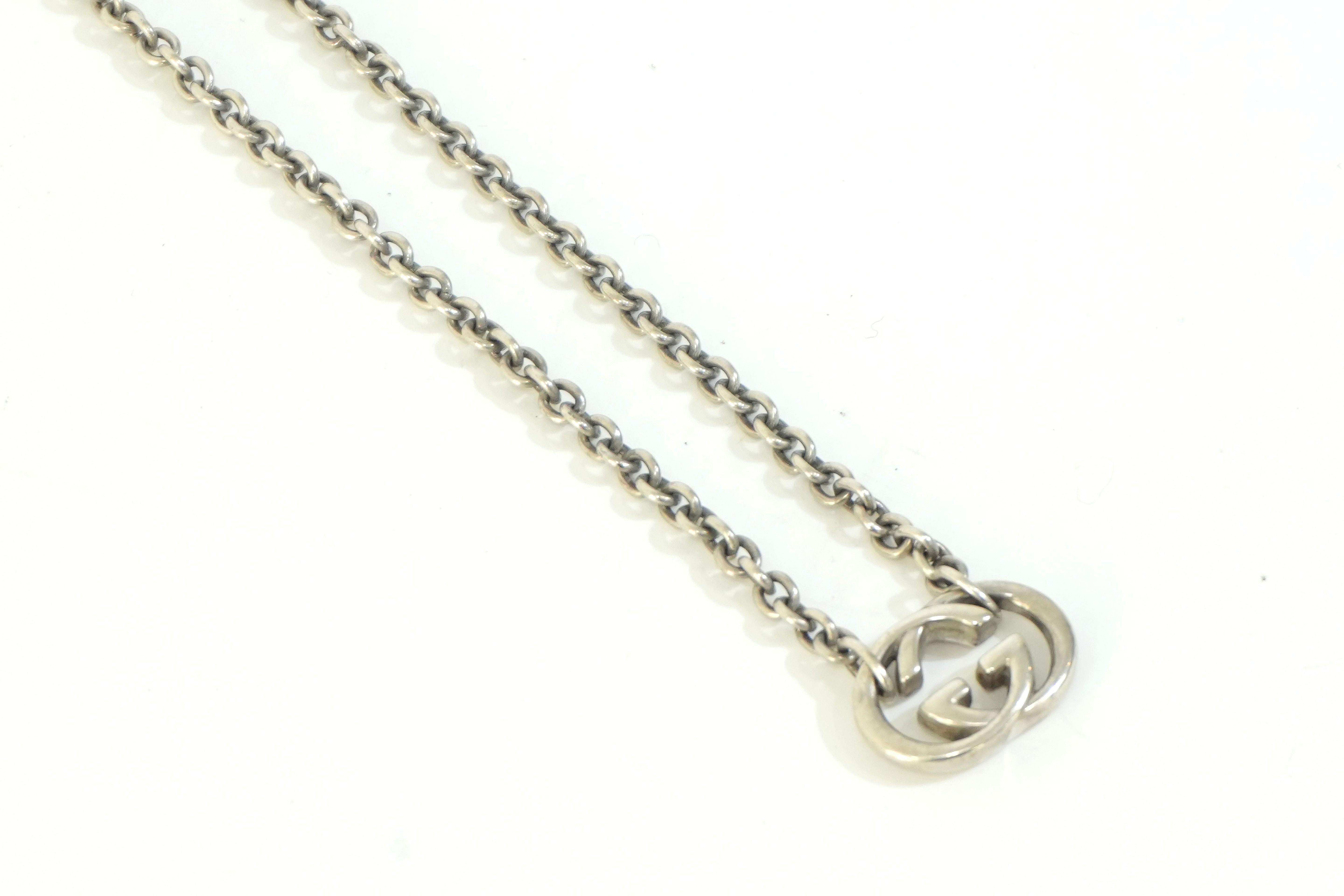 Pre-owned Gucci Silver GG Necklace