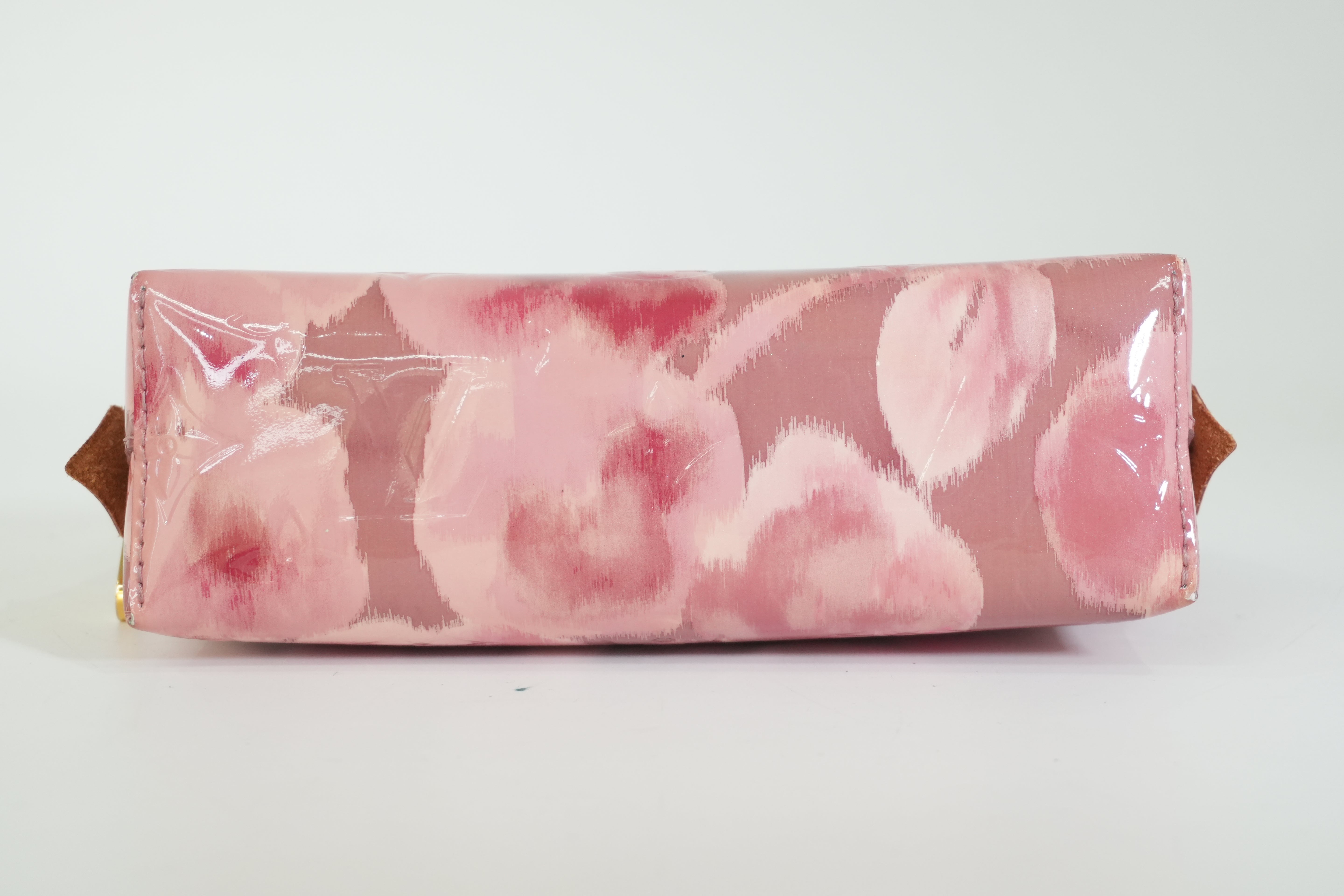 Pre-owned Louis Vuitton Vernis Cosmetic Pouch Pink