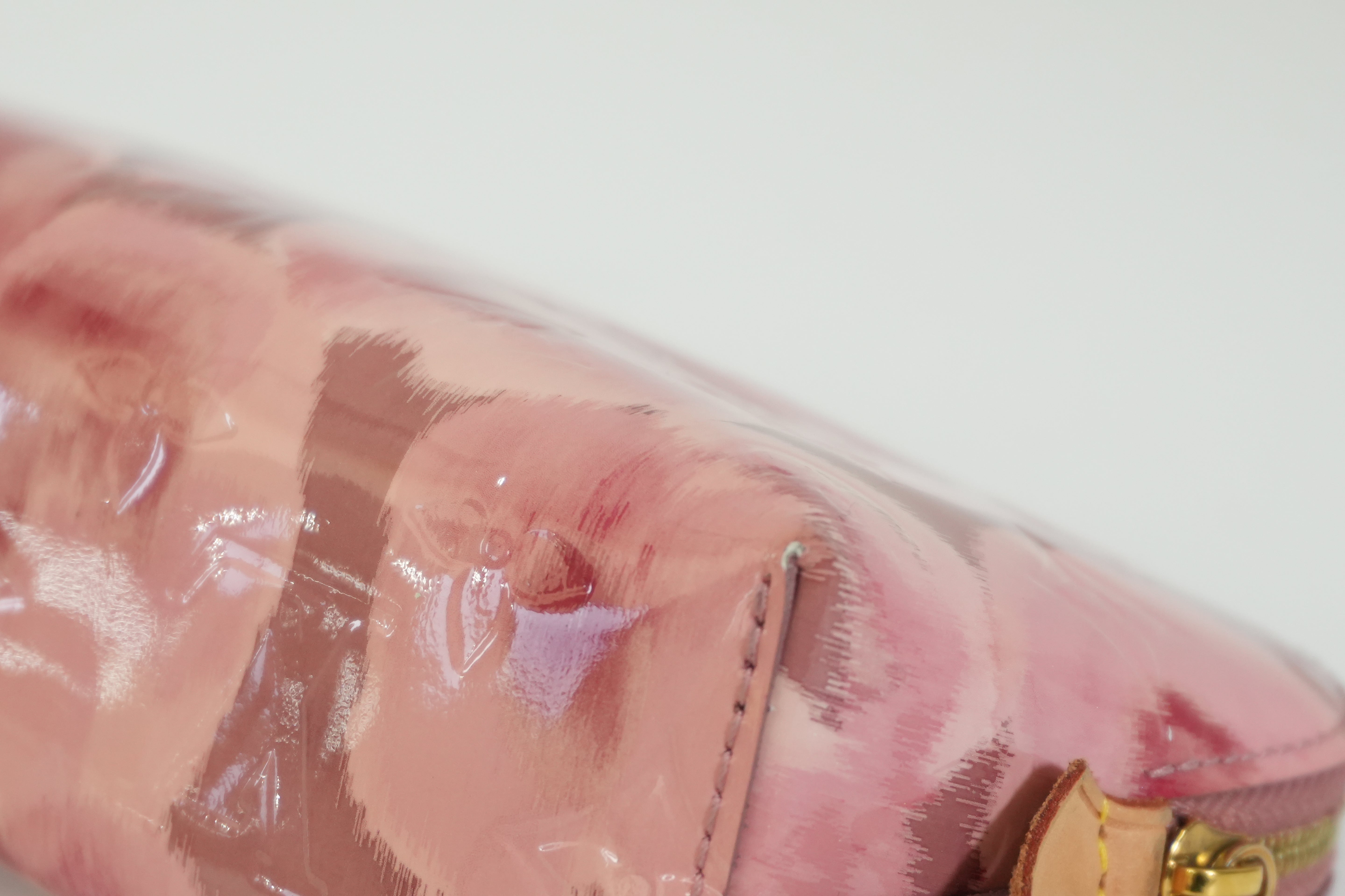 Pre-owned Louis Vuitton Vernis Cosmetic Pouch Pink