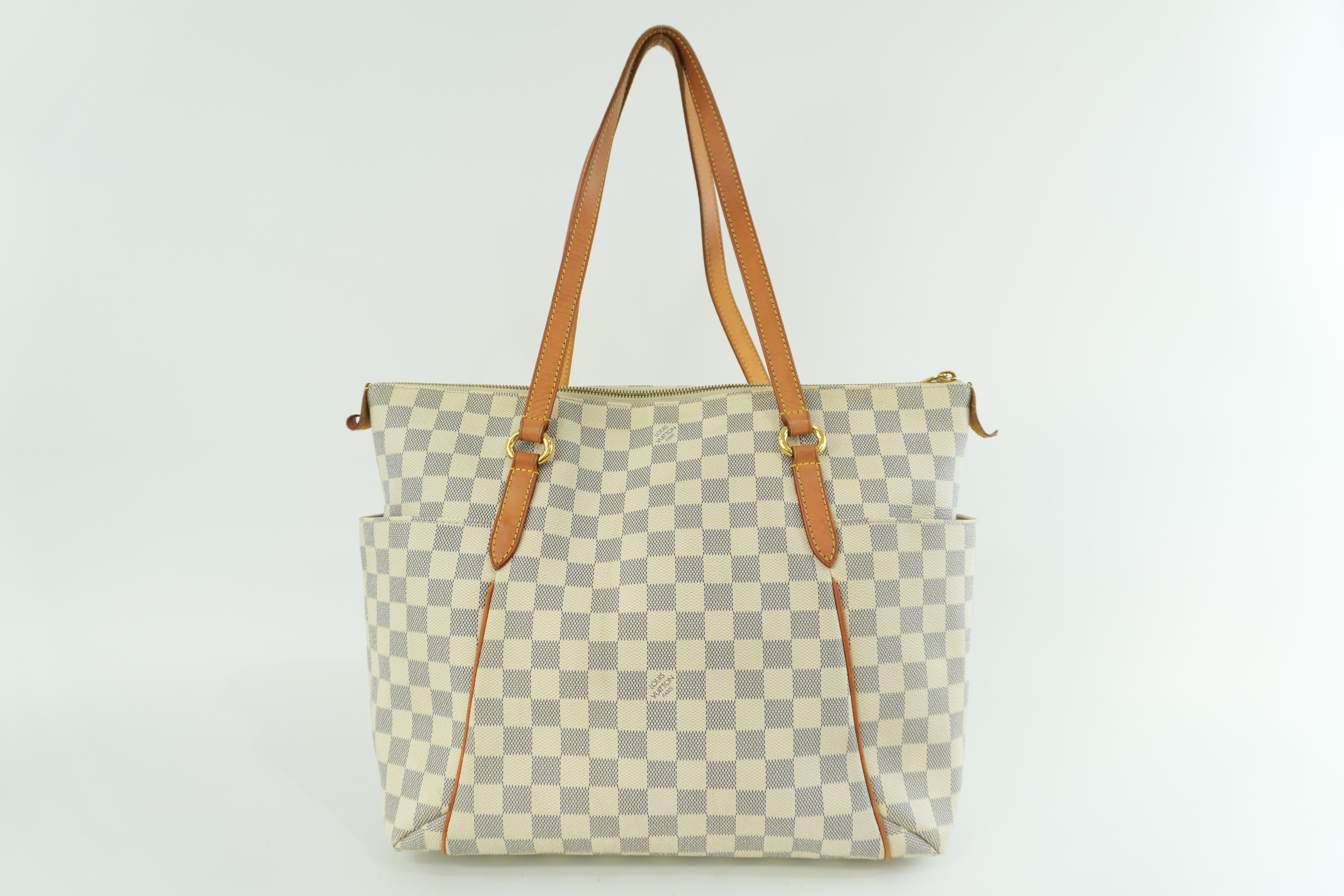 Pre-owned Louis Vuitton Damier Azur Totally MM Tote Bag