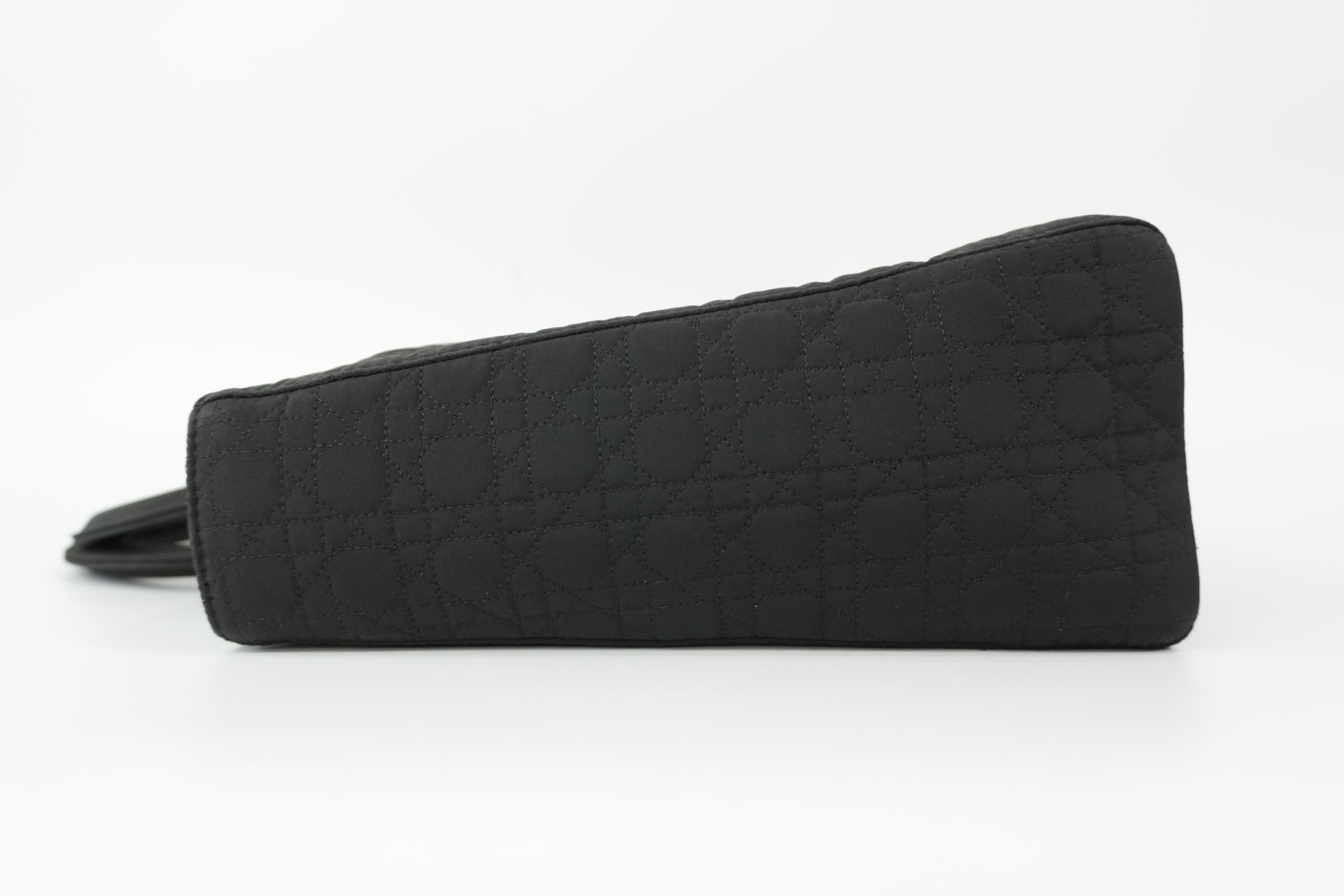 Pre-Owned Dior Quilted Cannage Handbag Black
