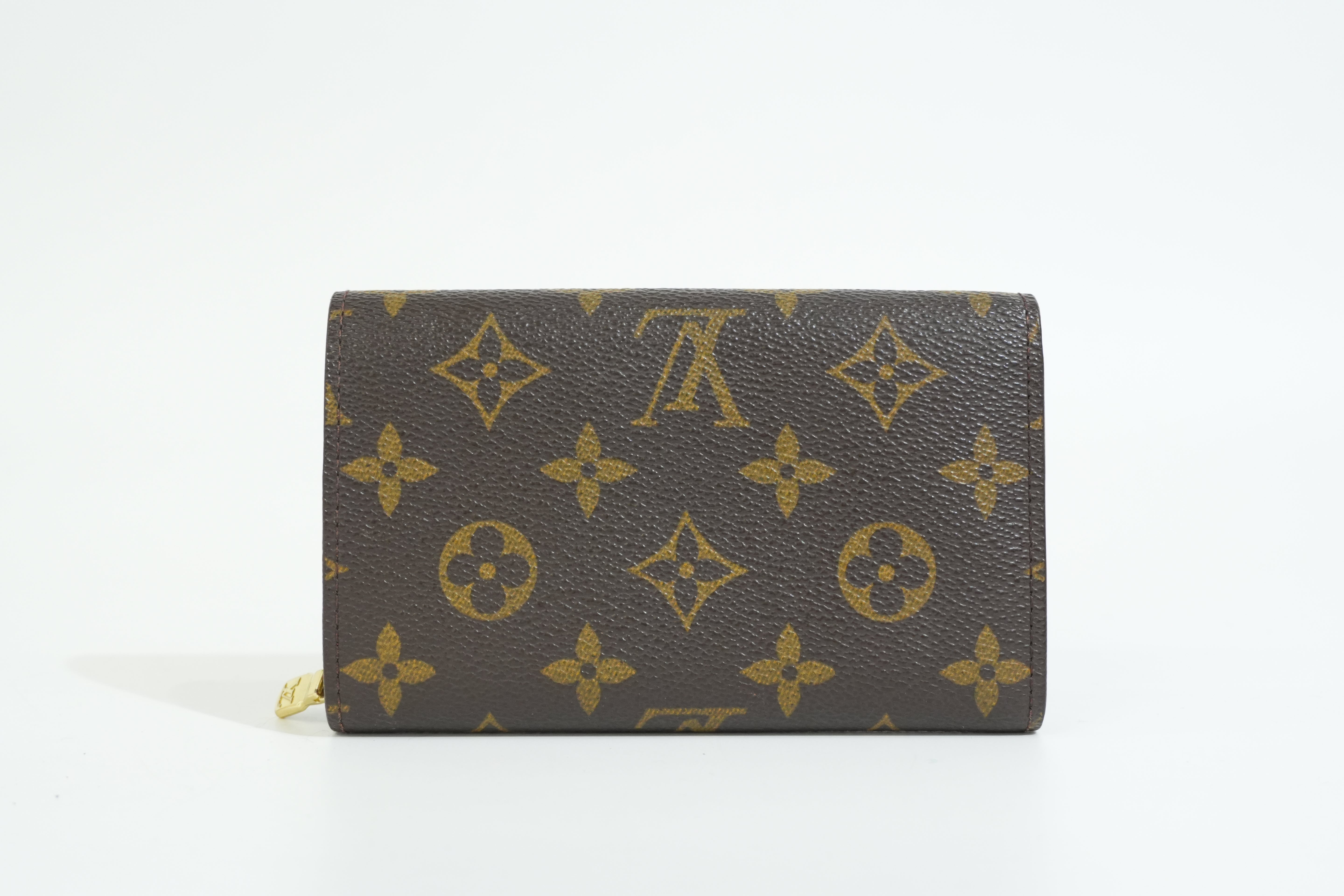 Pre-owned Louis Vuitton Monogram Porte Tressor Short Wallet