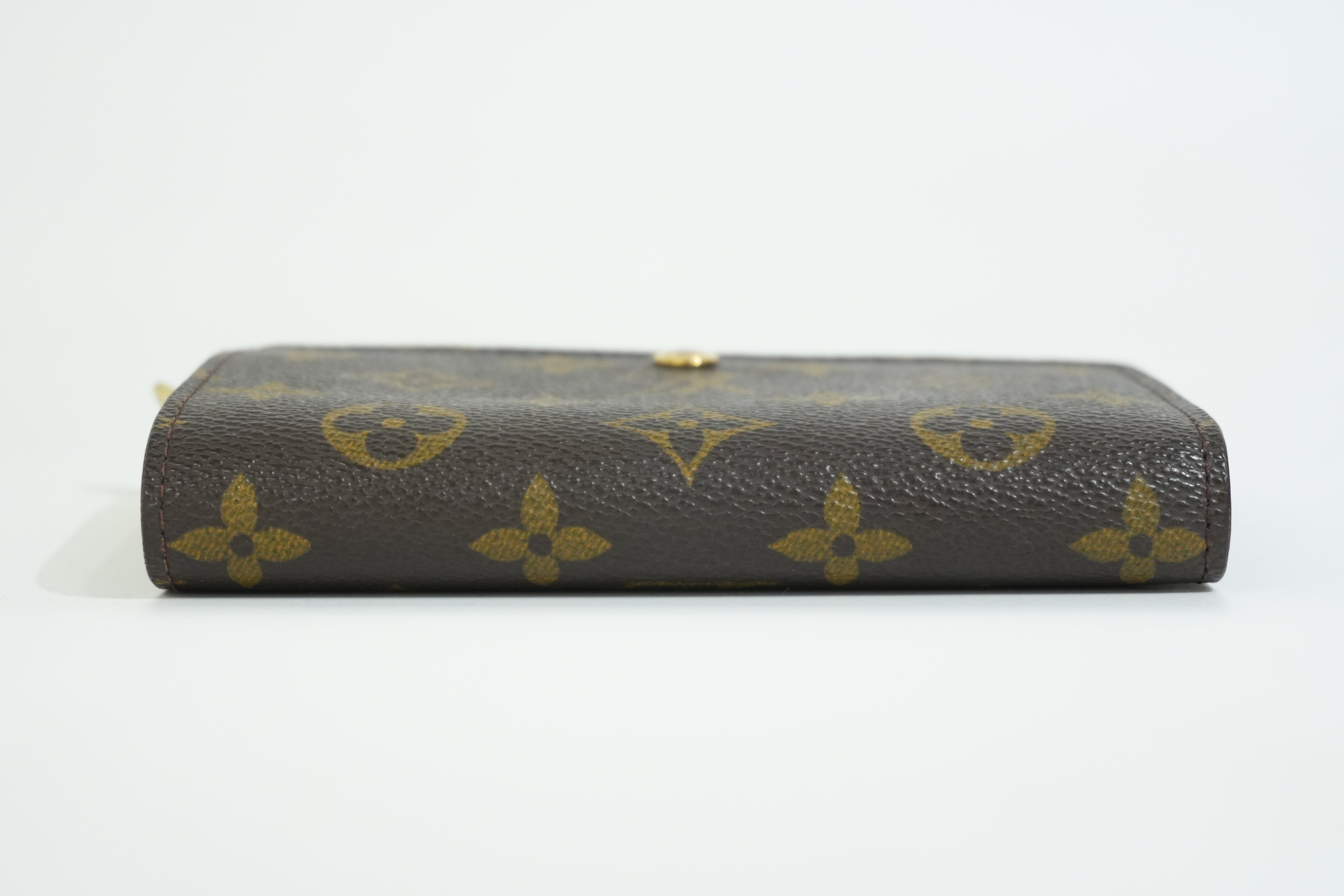 Pre-owned Louis Vuitton Monogram Porte Tressor Short Wallet