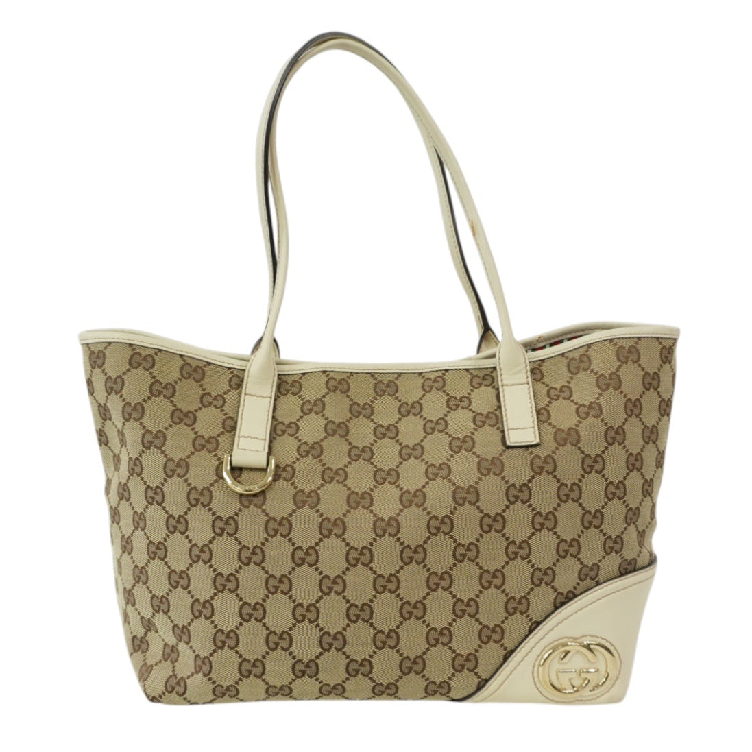 Pre-Owned Gucci Tote Bag White