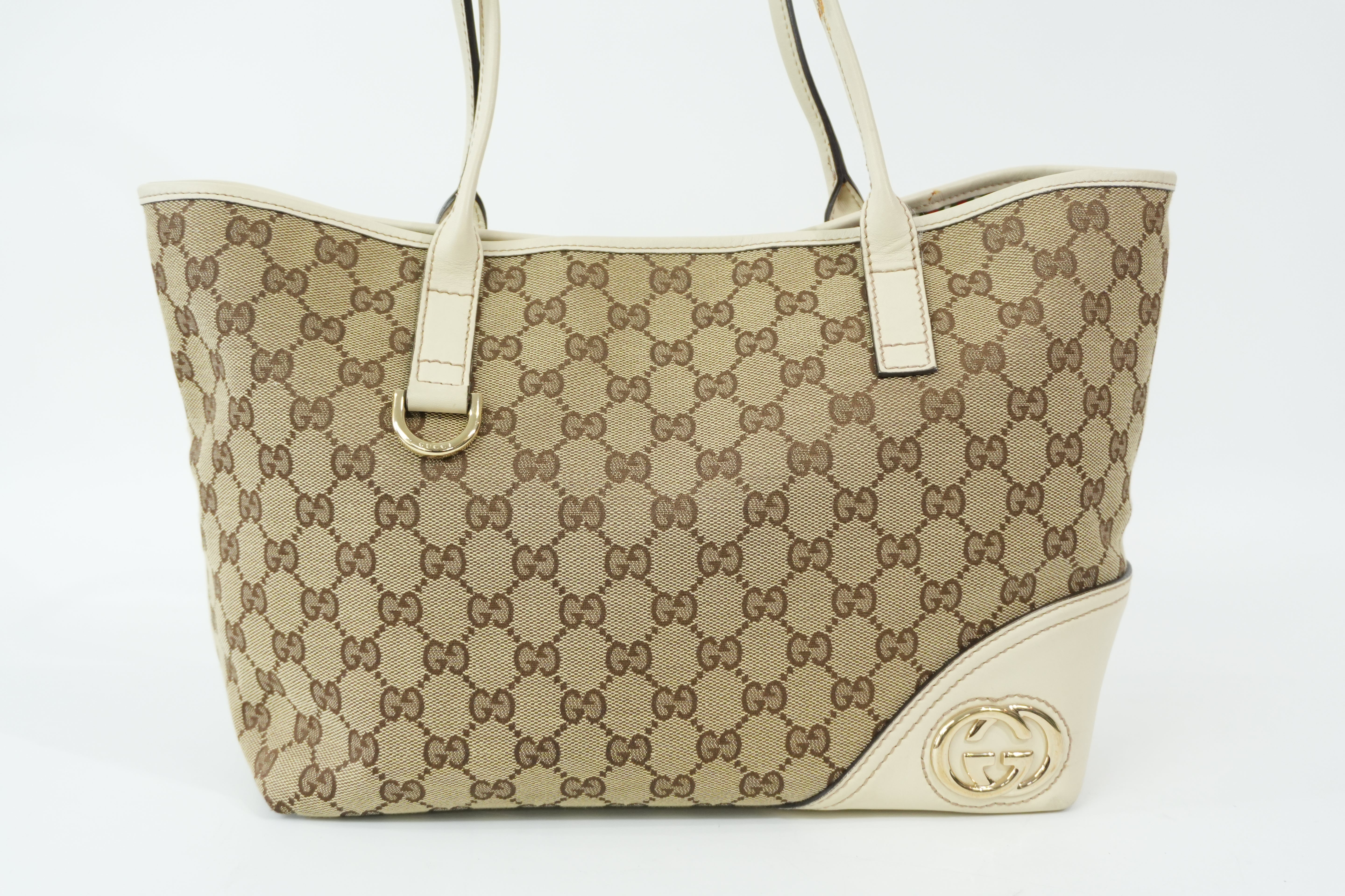 Pre-Owned Gucci Tote Bag White
