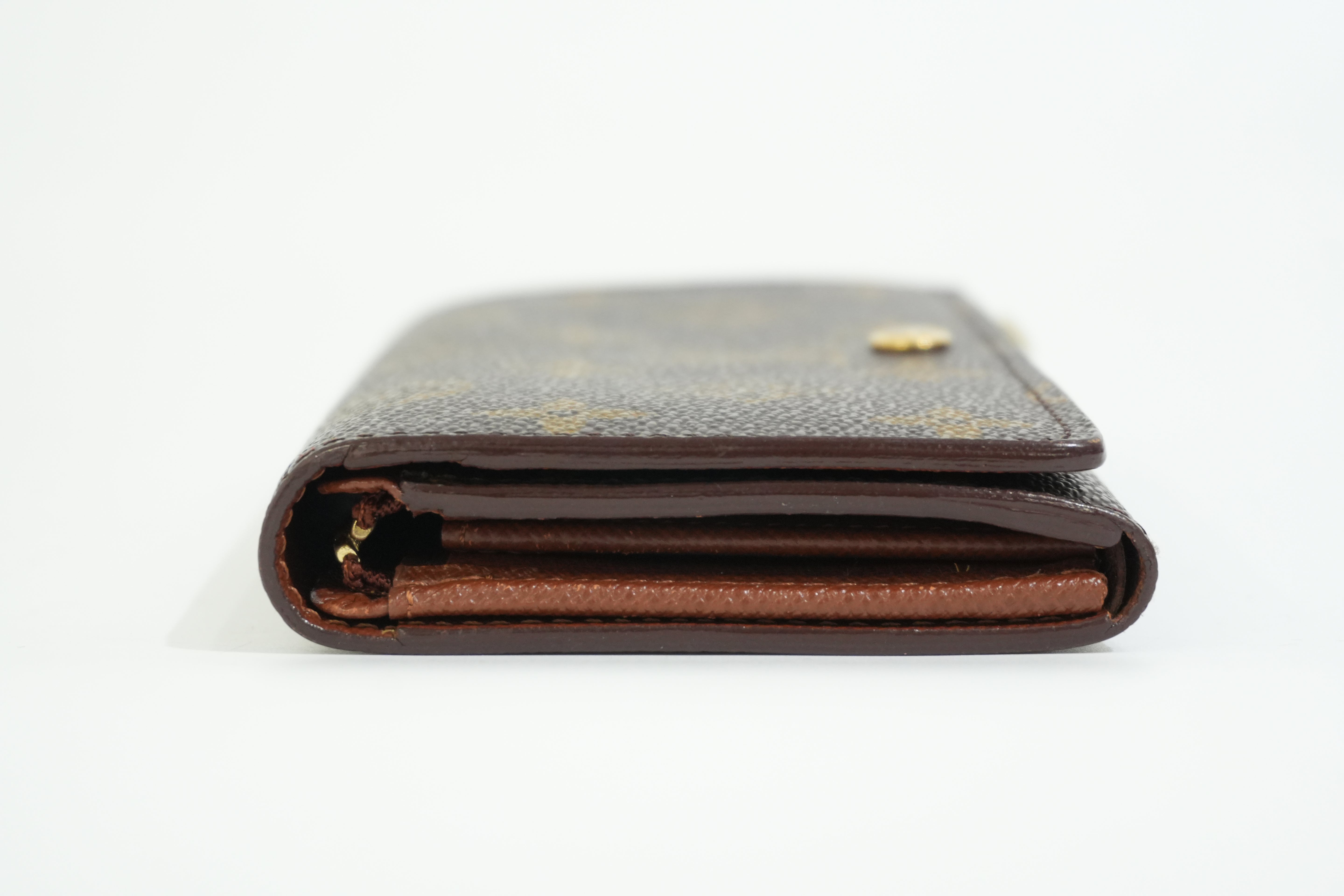 Pre-owned Louis Vuitton Monogram Porte Tressor Short Wallet