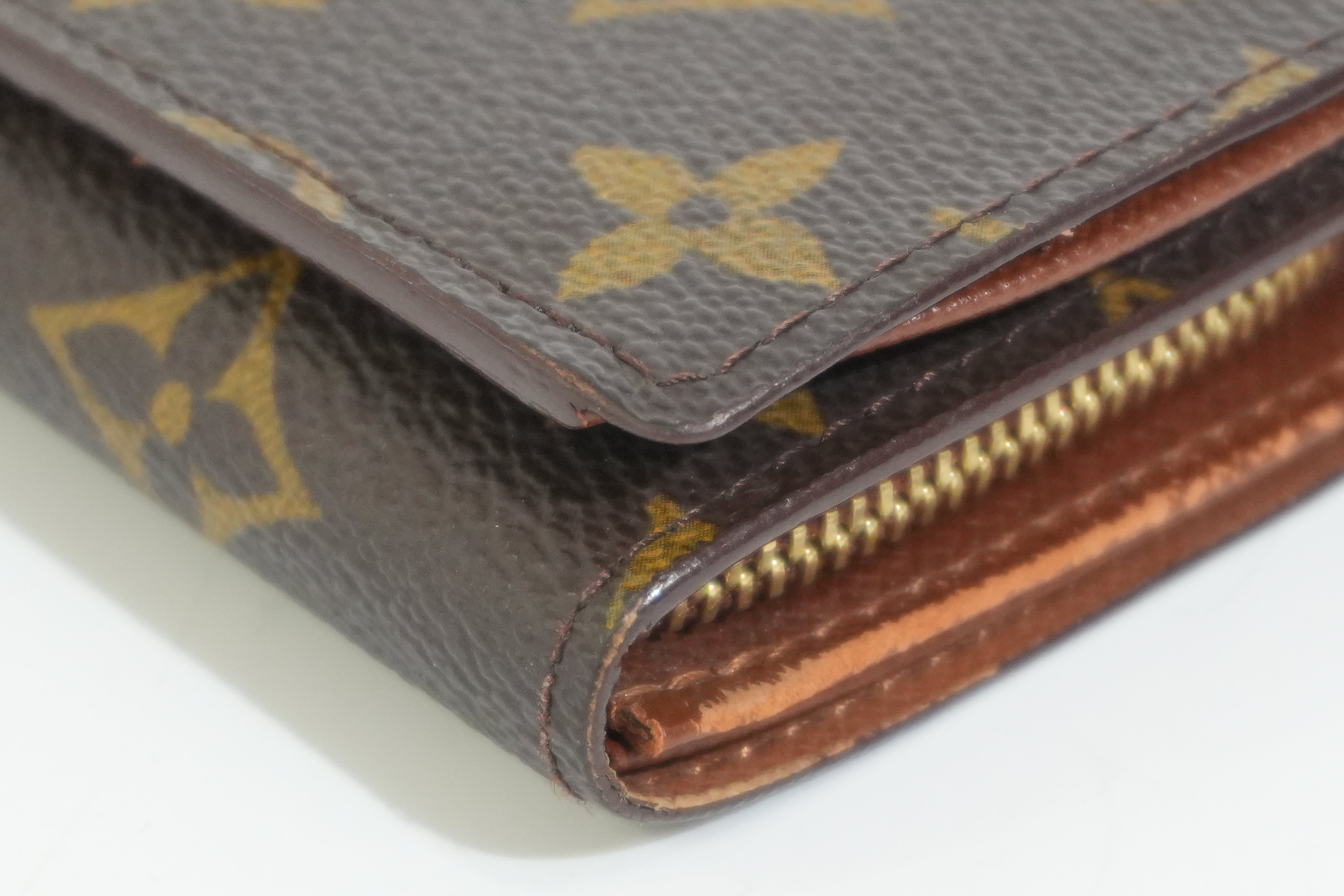 Pre-owned Louis Vuitton Monogram Porte Tressor Short Wallet
