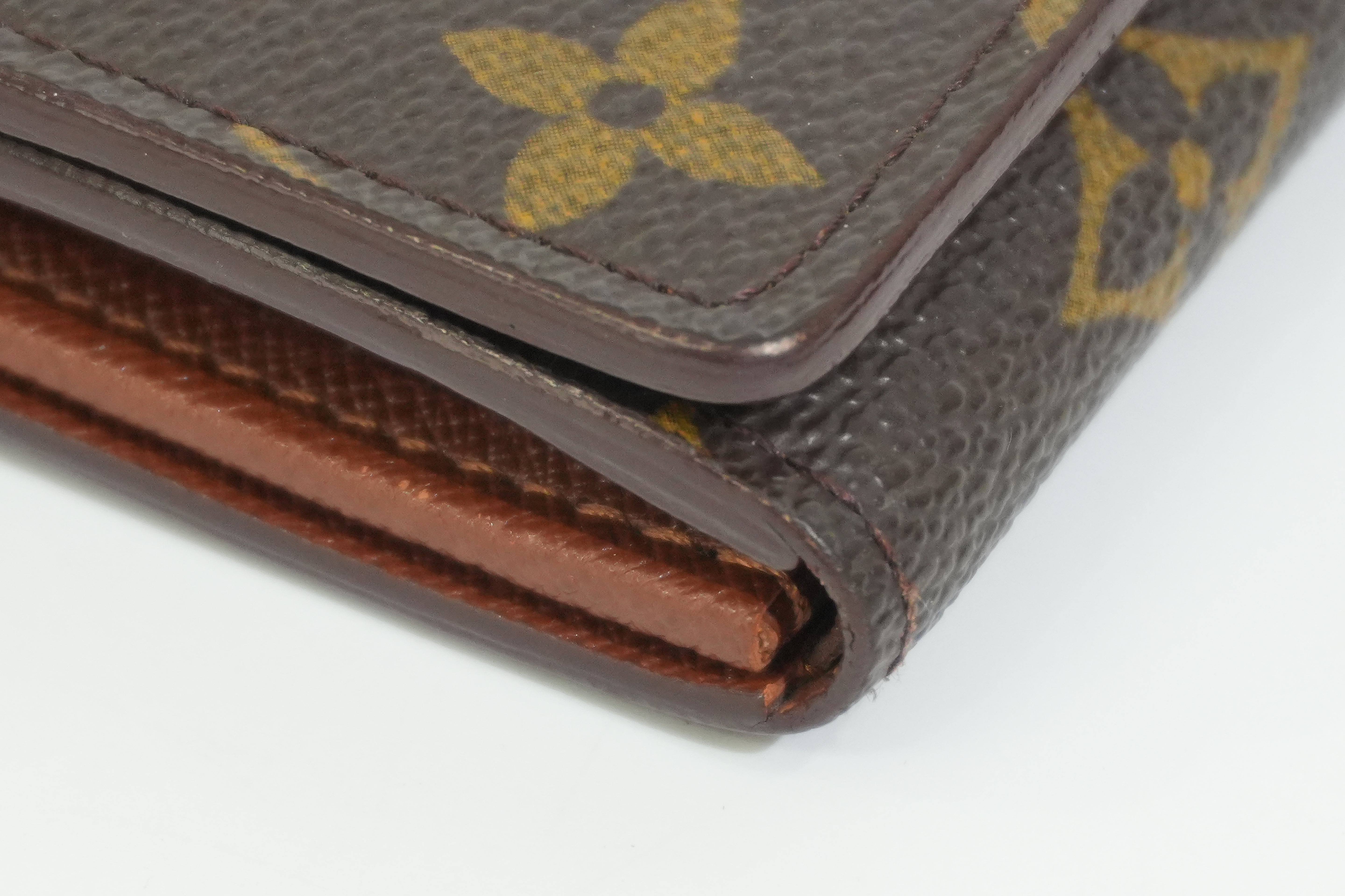 Pre-owned Louis Vuitton Monogram Porte Tressor Short Wallet