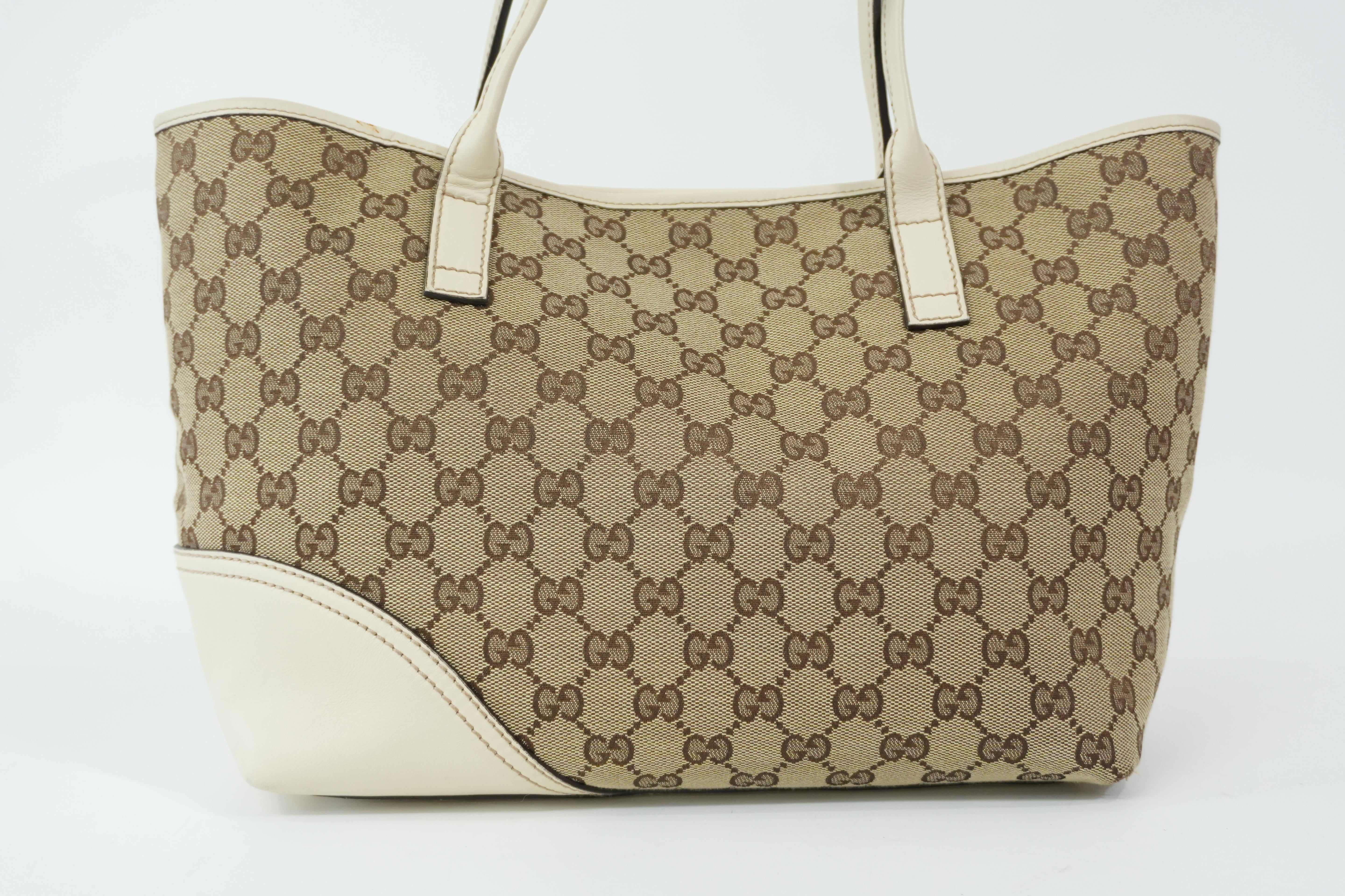 Pre-Owned Gucci Tote Bag White