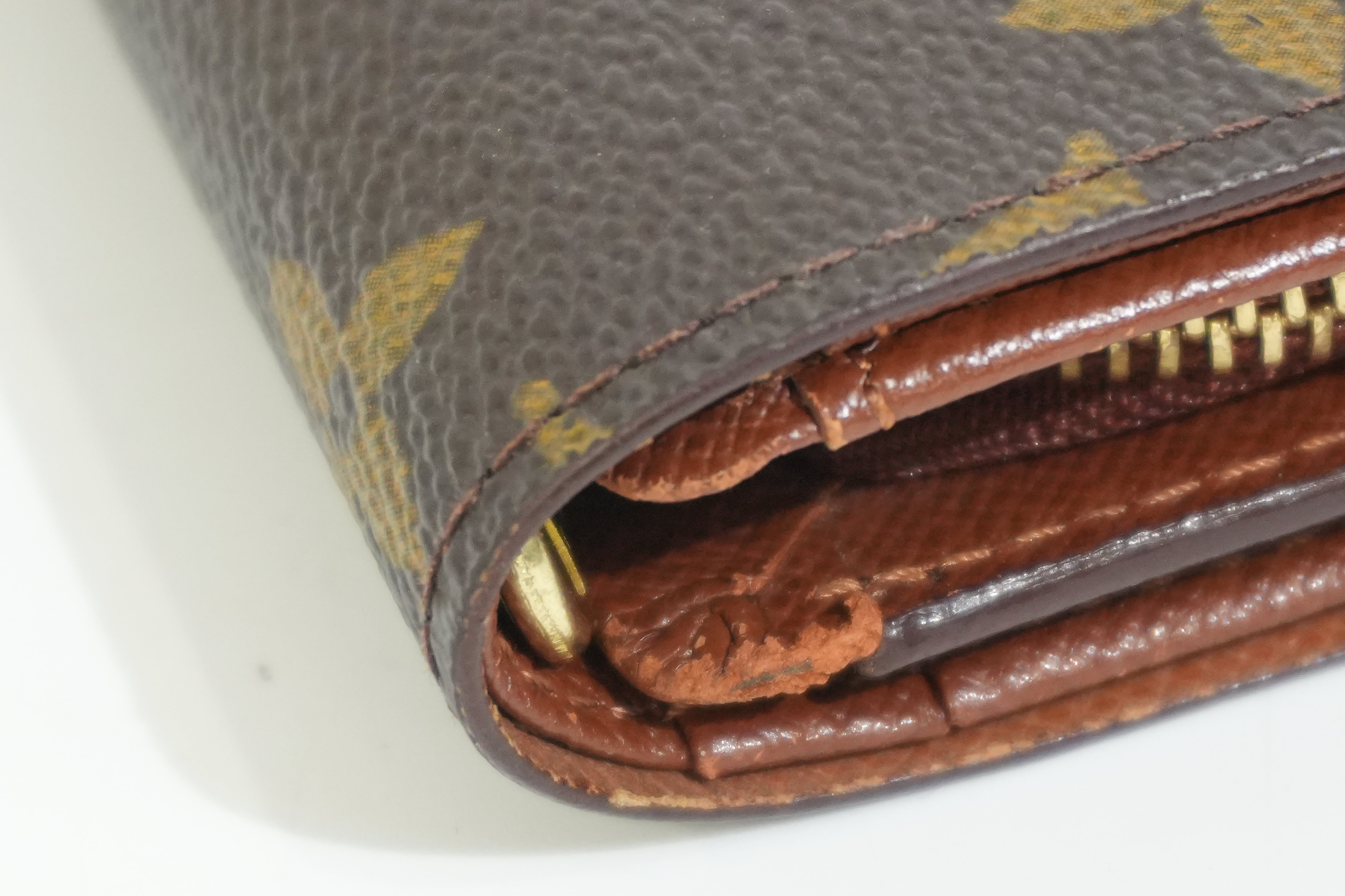 Pre-owned Louis Vuitton Monogram Porte Tressor Short Wallet