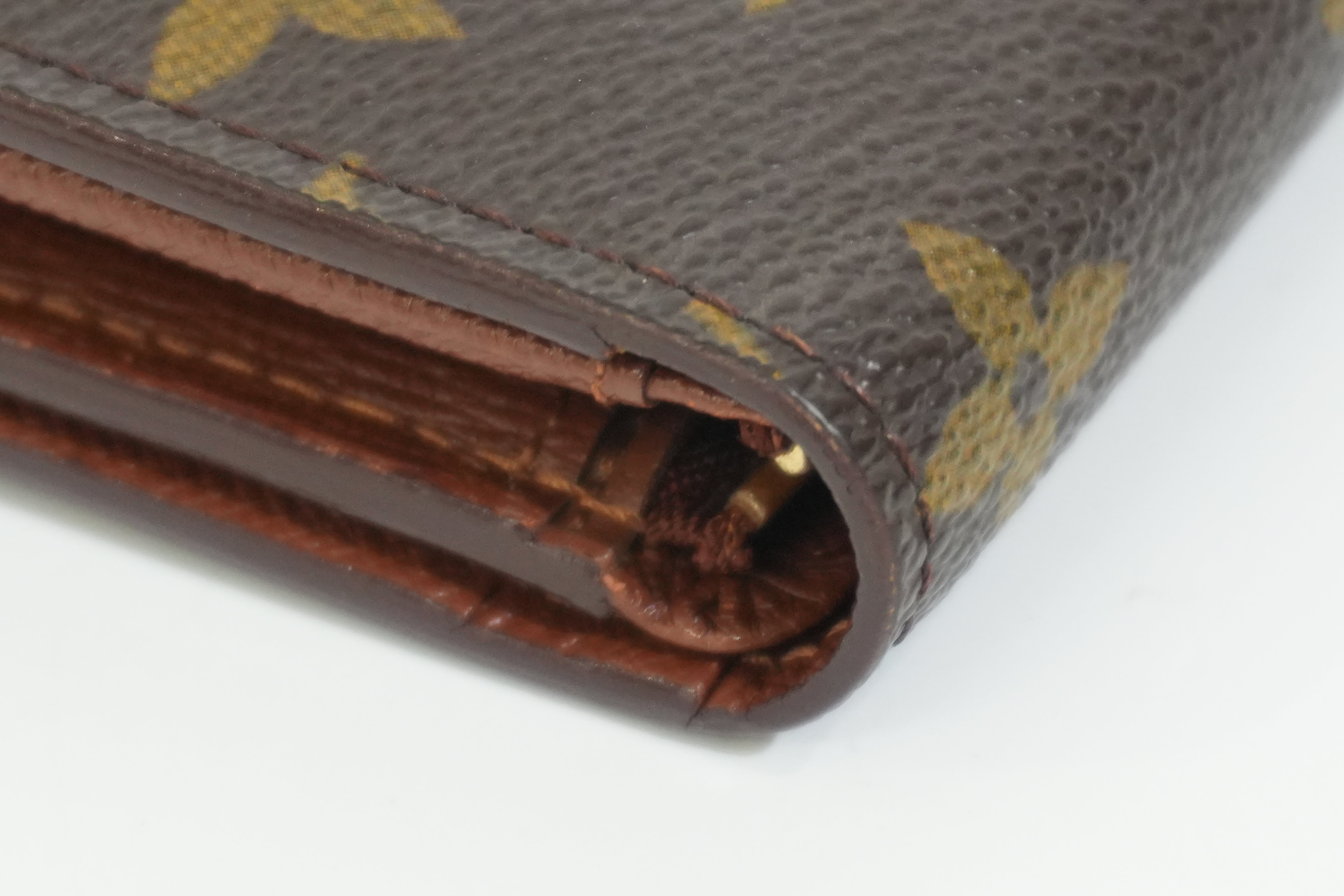 Pre-owned Louis Vuitton Monogram Porte Tressor Short Wallet
