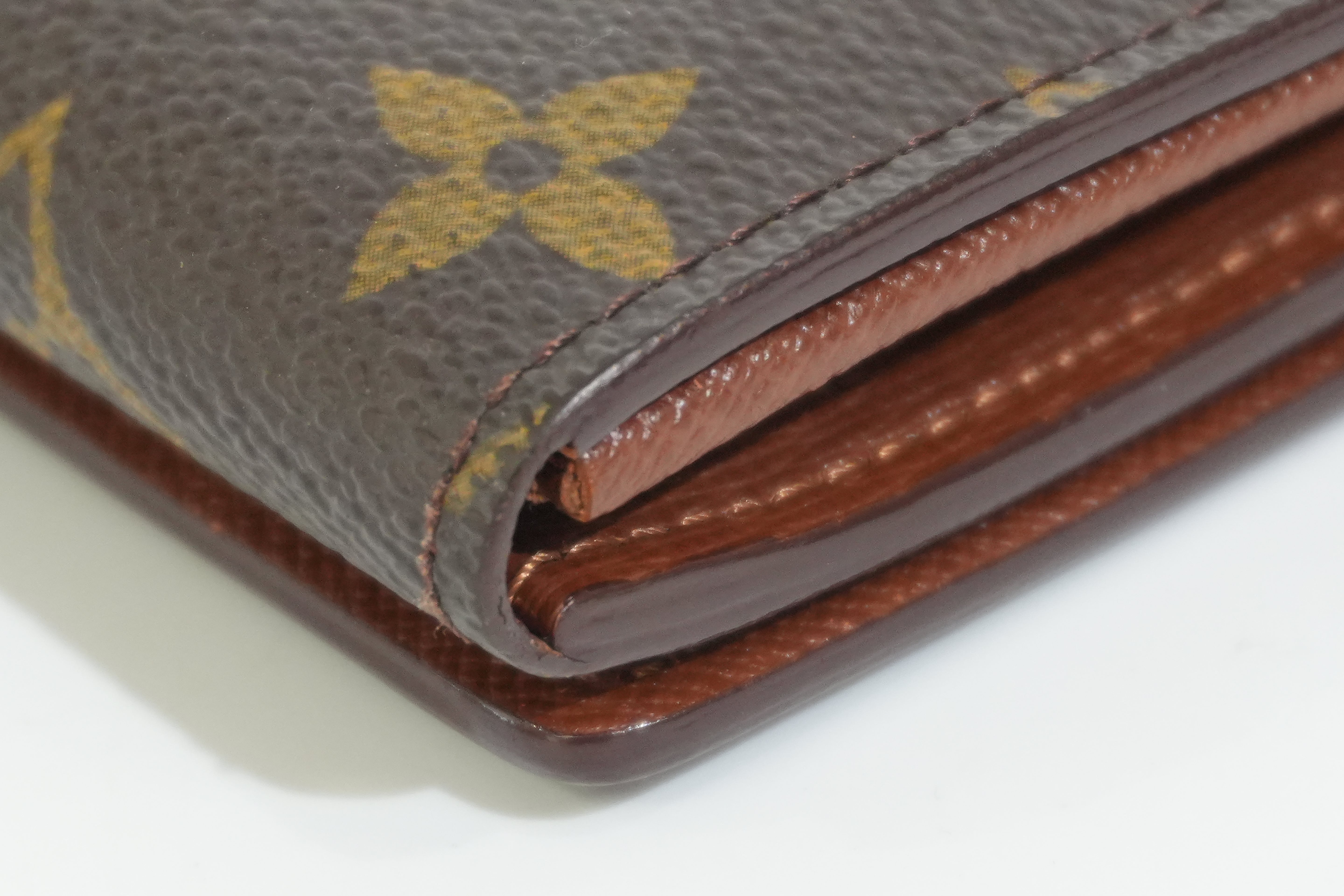 Pre-owned Louis Vuitton Monogram Porte Tressor Short Wallet
