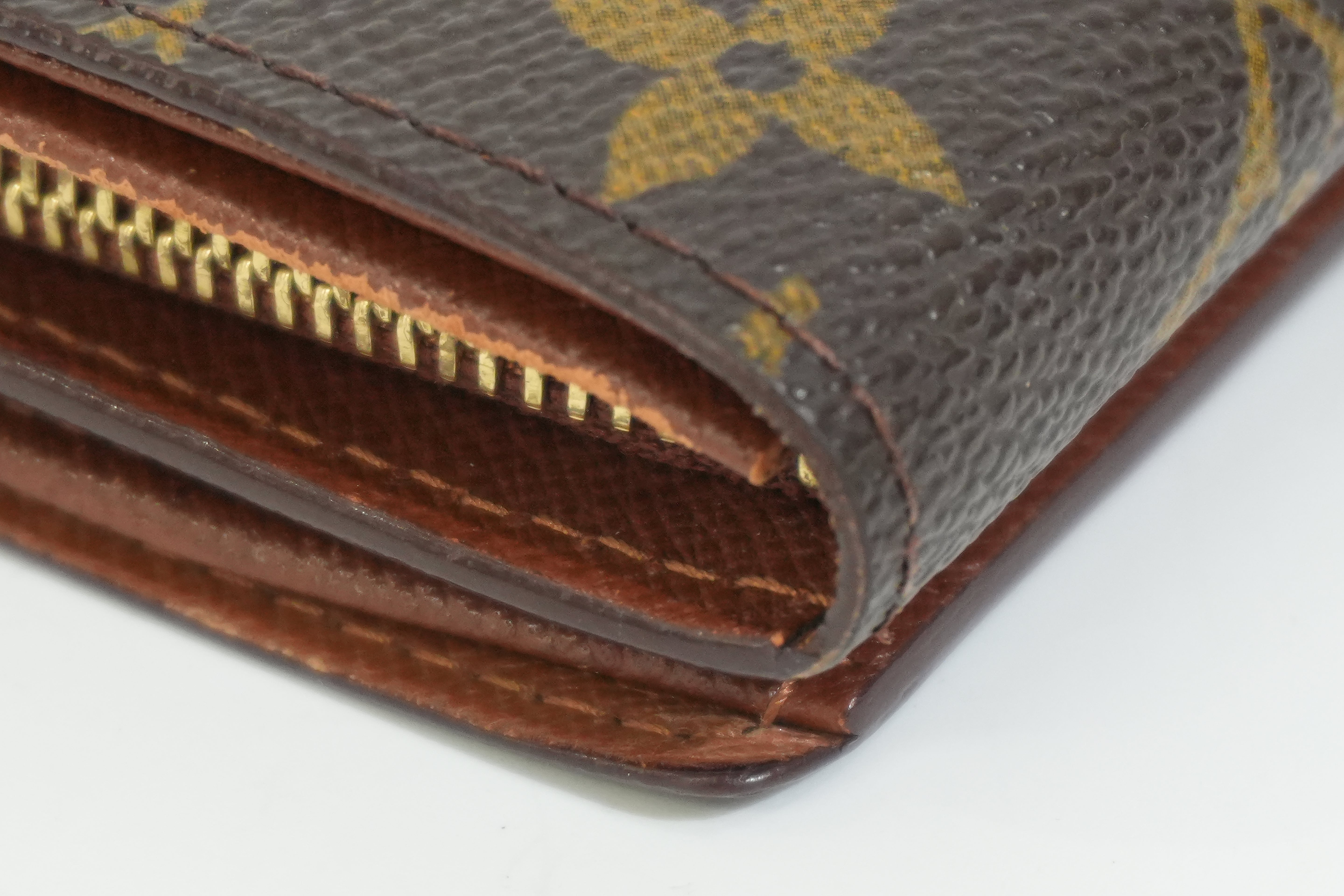 Pre-owned Louis Vuitton Monogram Porte Tressor Short Wallet