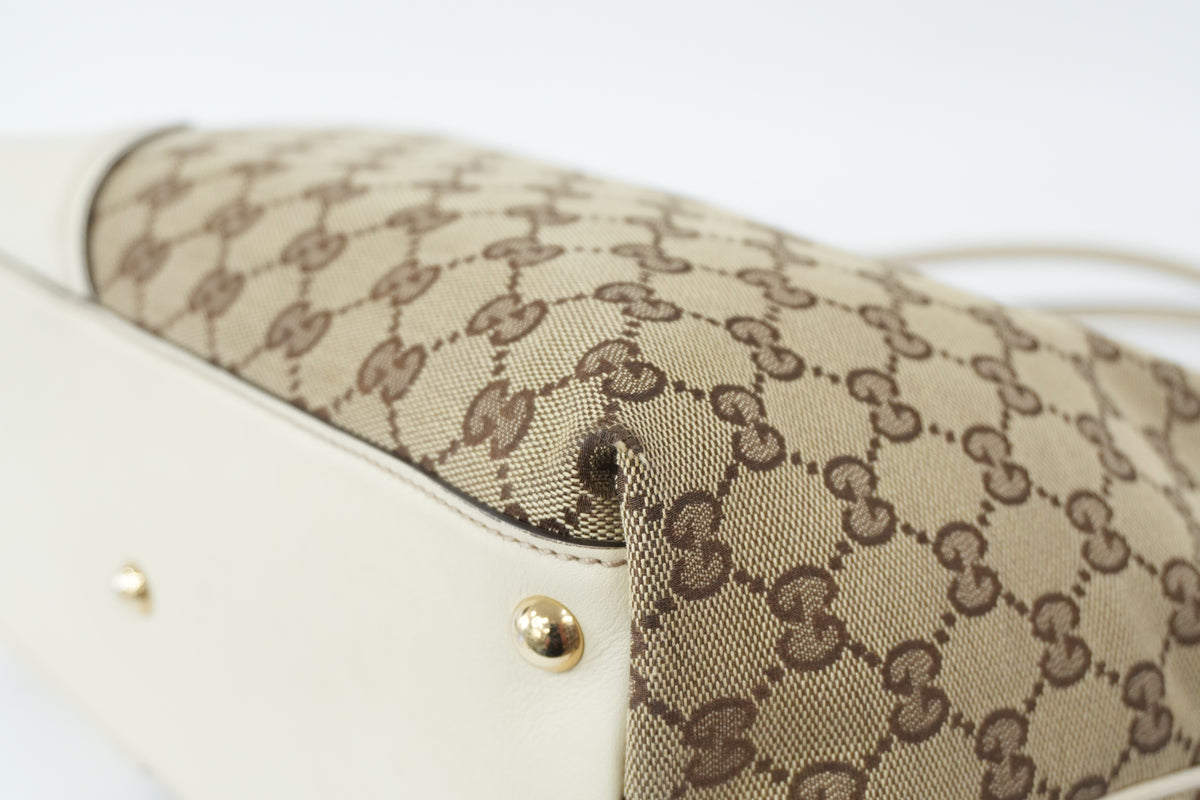 Pre-Owned Gucci Tote Bag White