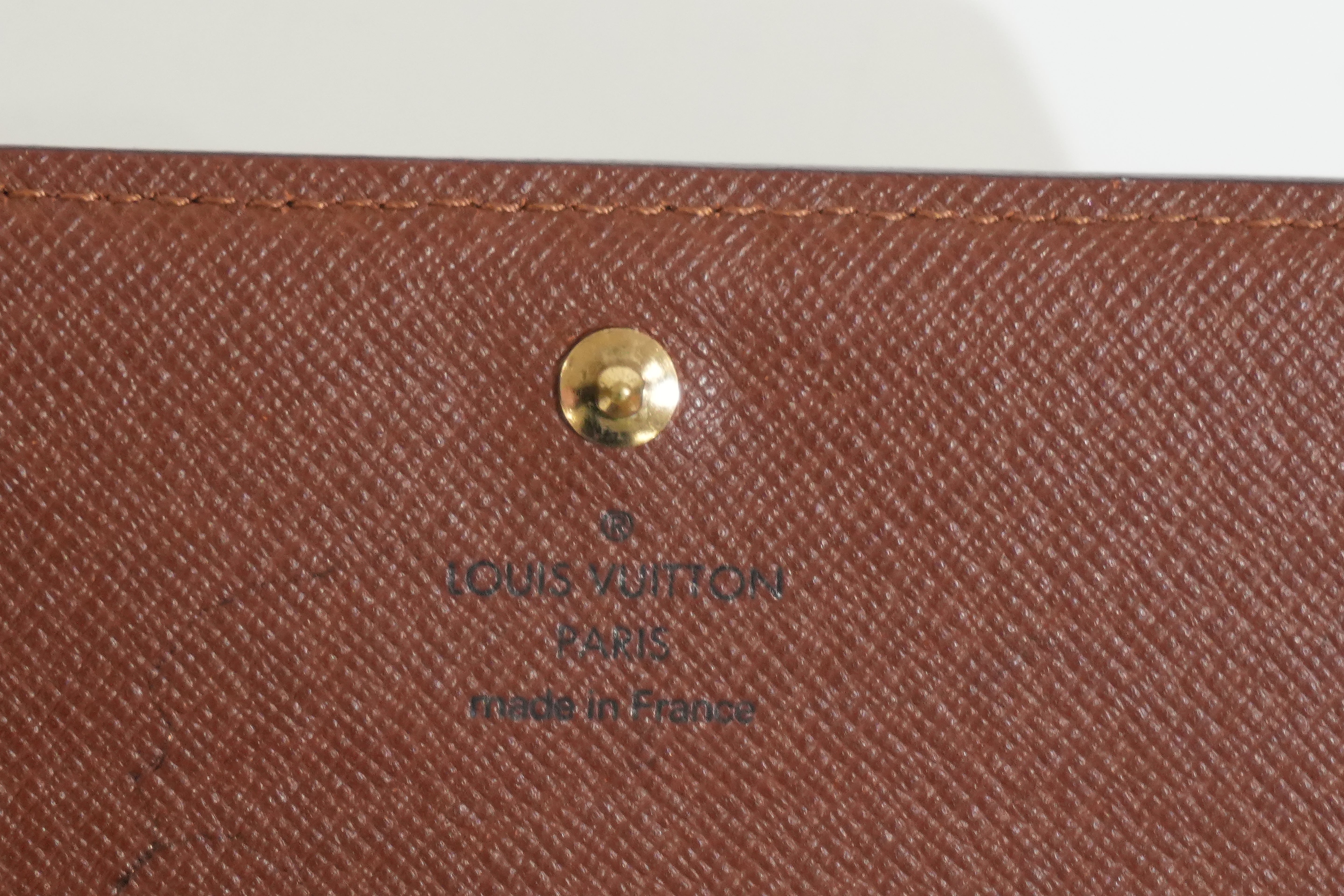 Pre-owned Louis Vuitton Monogram Porte Tressor Short Wallet