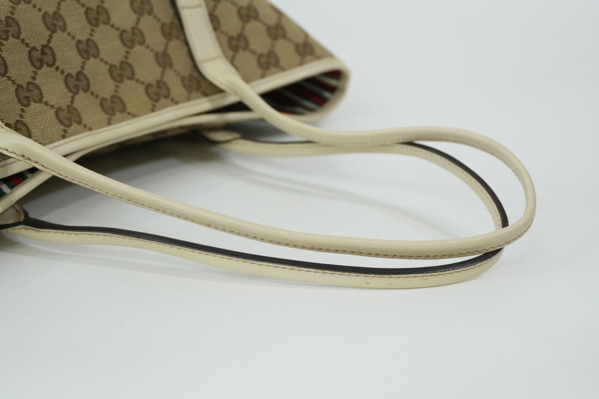 Pre-Owned Gucci Tote Bag White