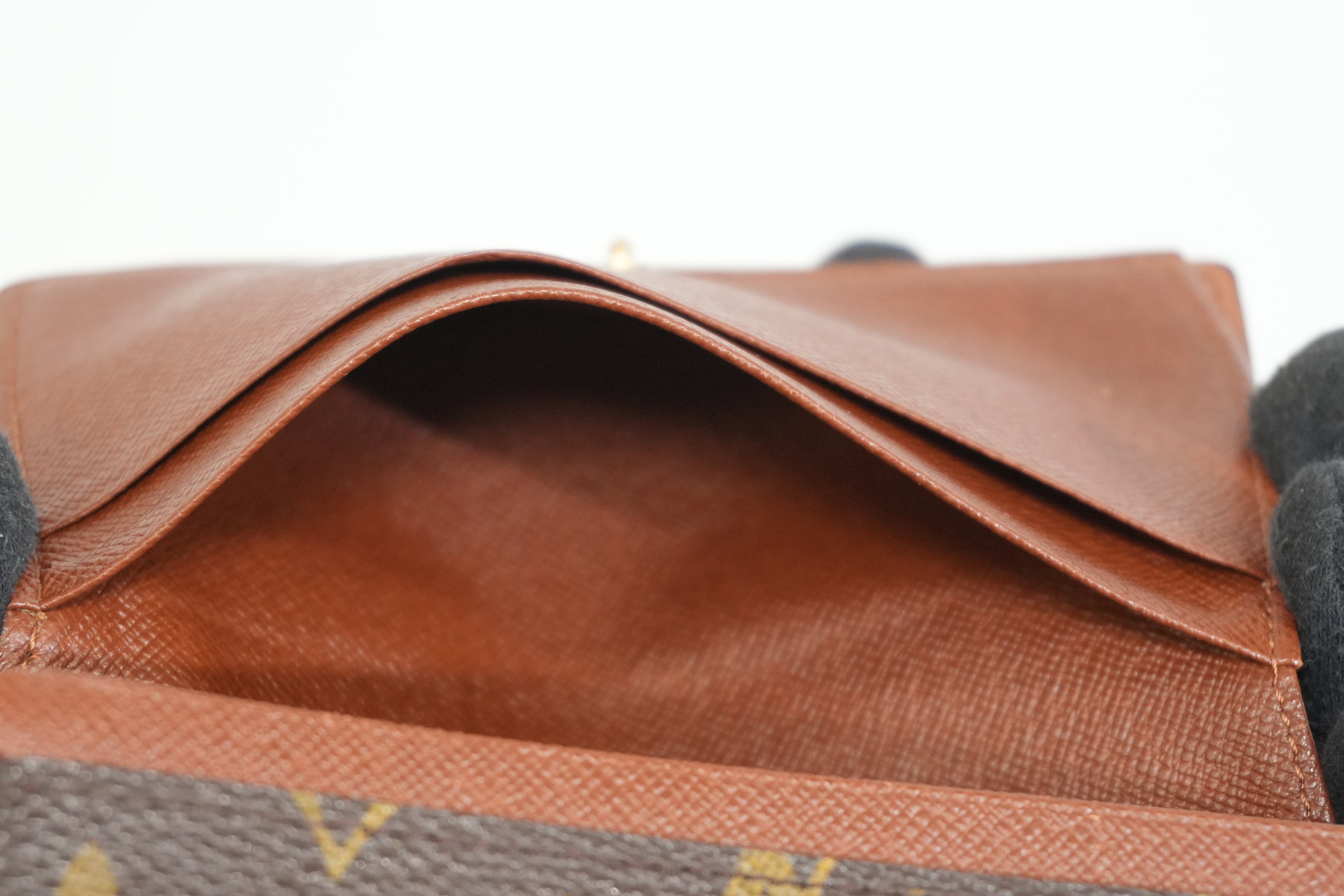Pre-owned Louis Vuitton Monogram Porte Tressor Short Wallet