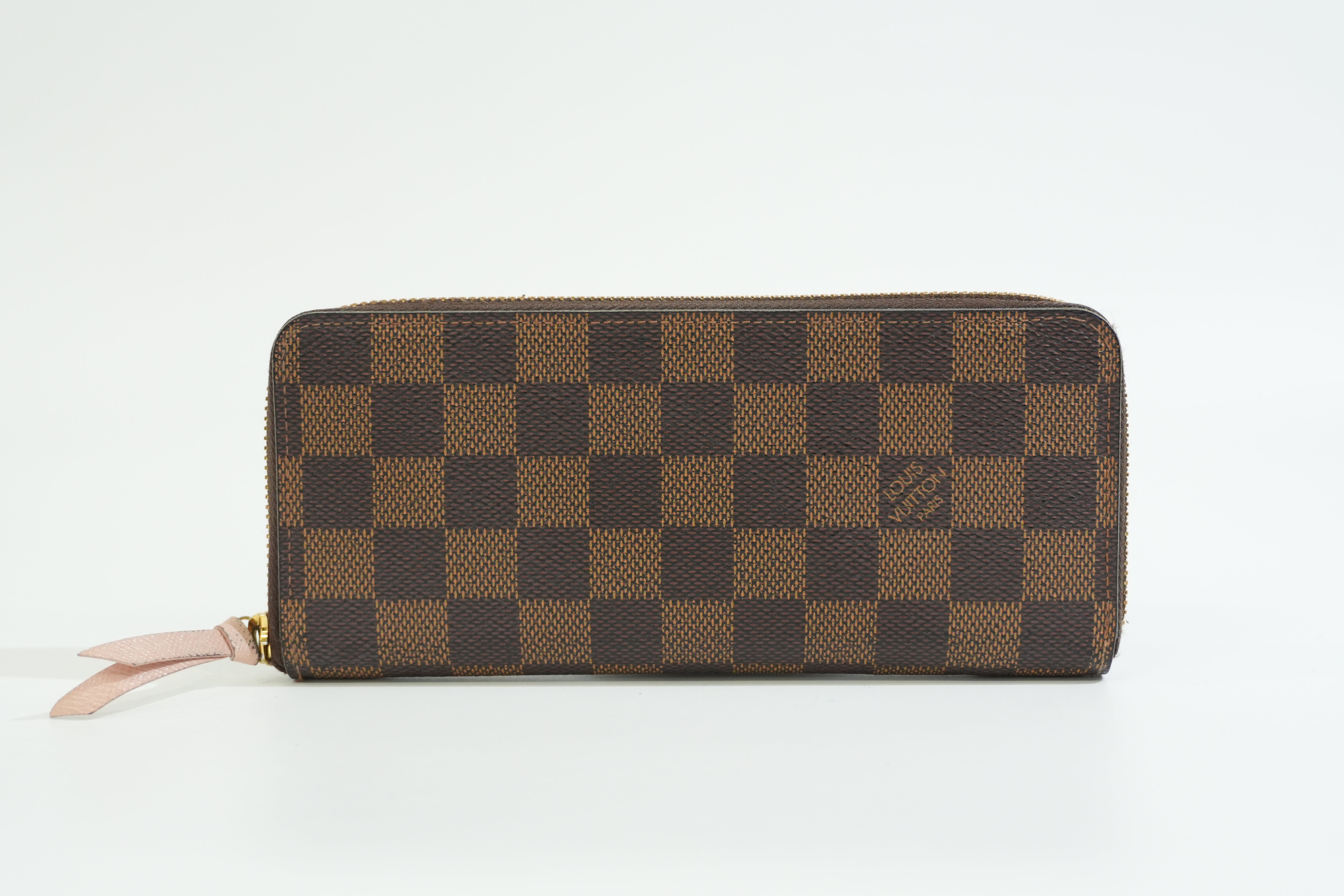Pre-owned Louis Vuitton Damier Ebene Clemence Wallet