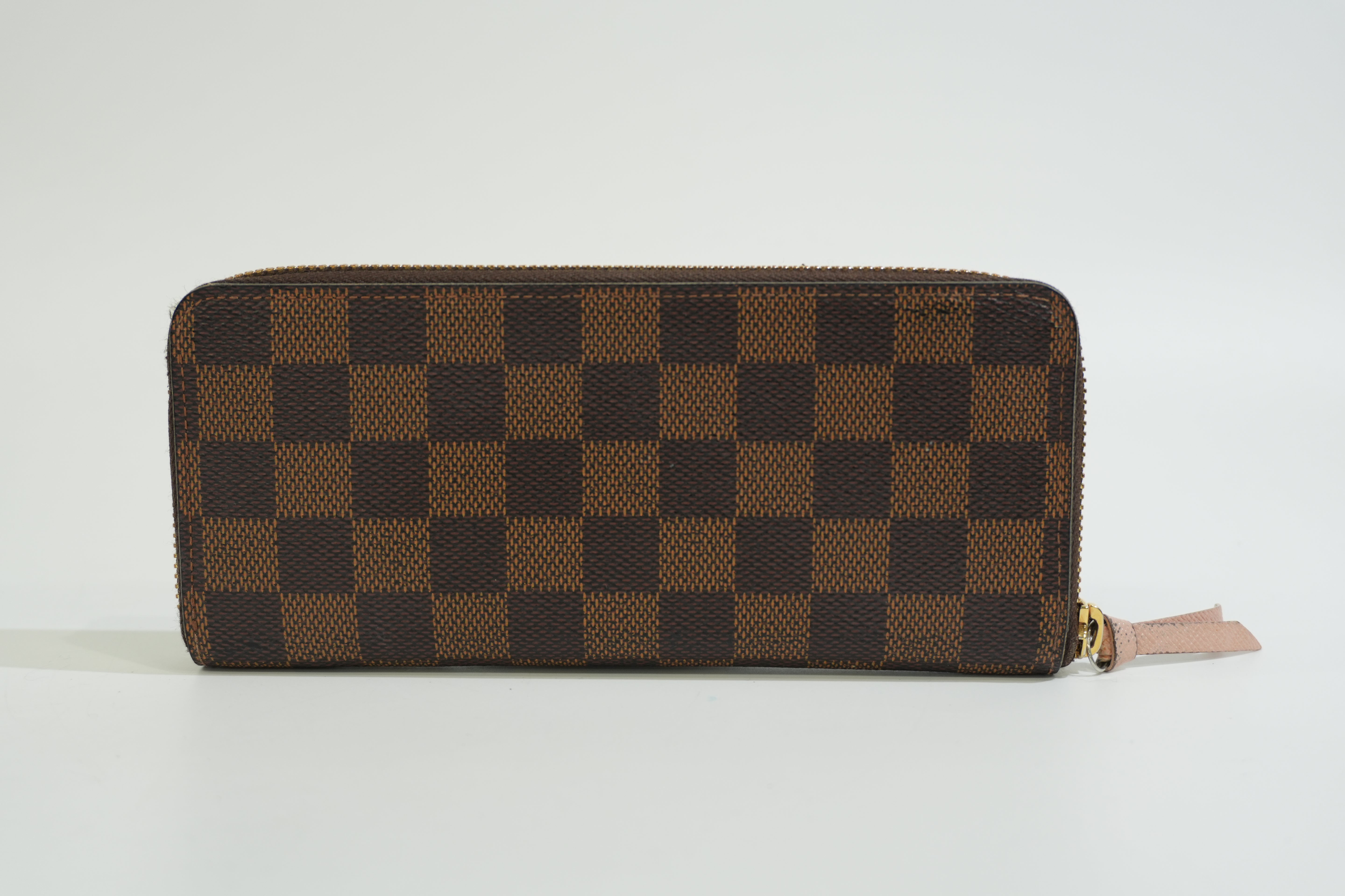 Pre-owned Louis Vuitton Damier Ebene Clemence Wallet
