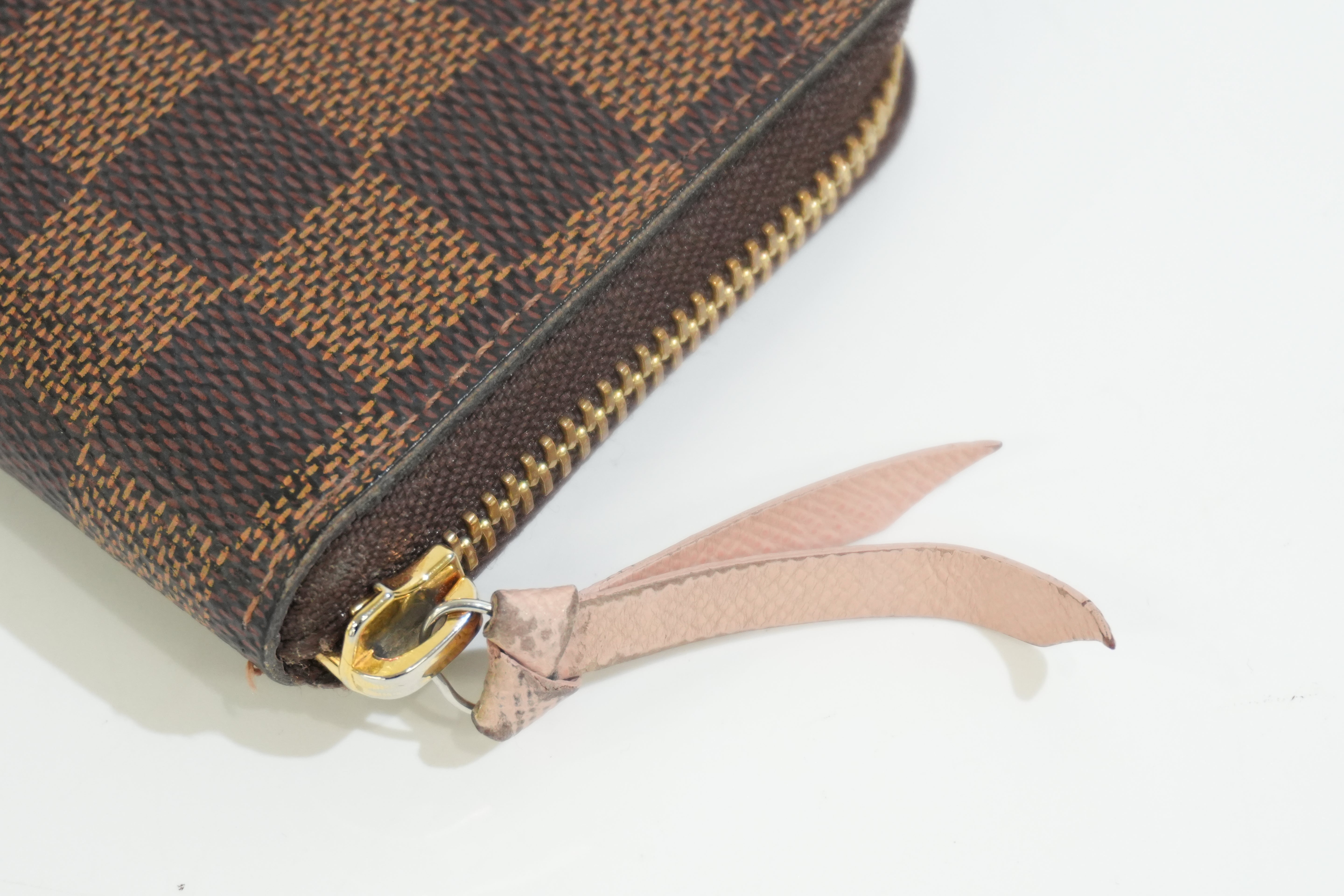 Pre-owned Louis Vuitton Damier Ebene Clemence Wallet