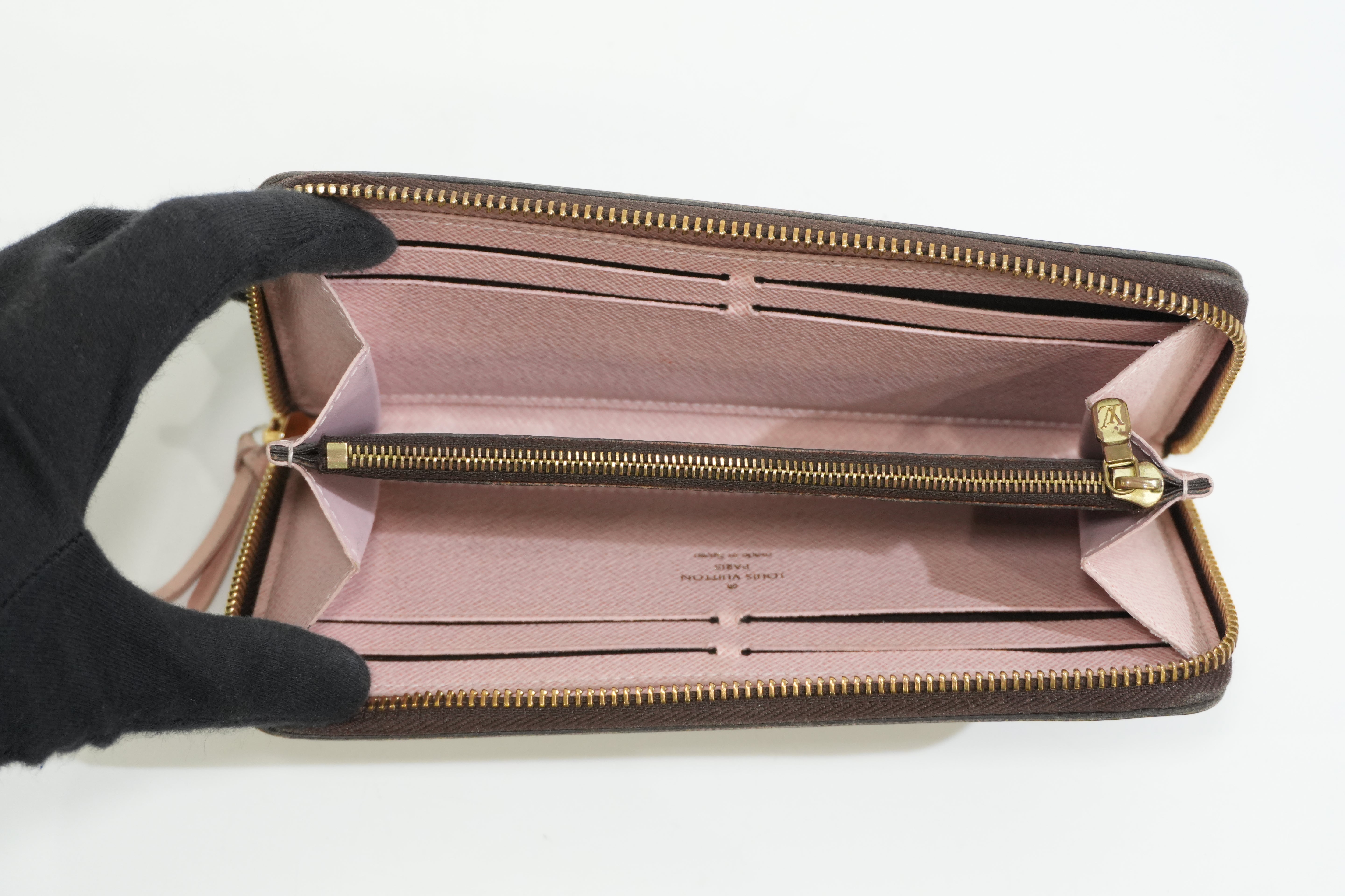 Pre-owned Louis Vuitton Damier Ebene Clemence Wallet