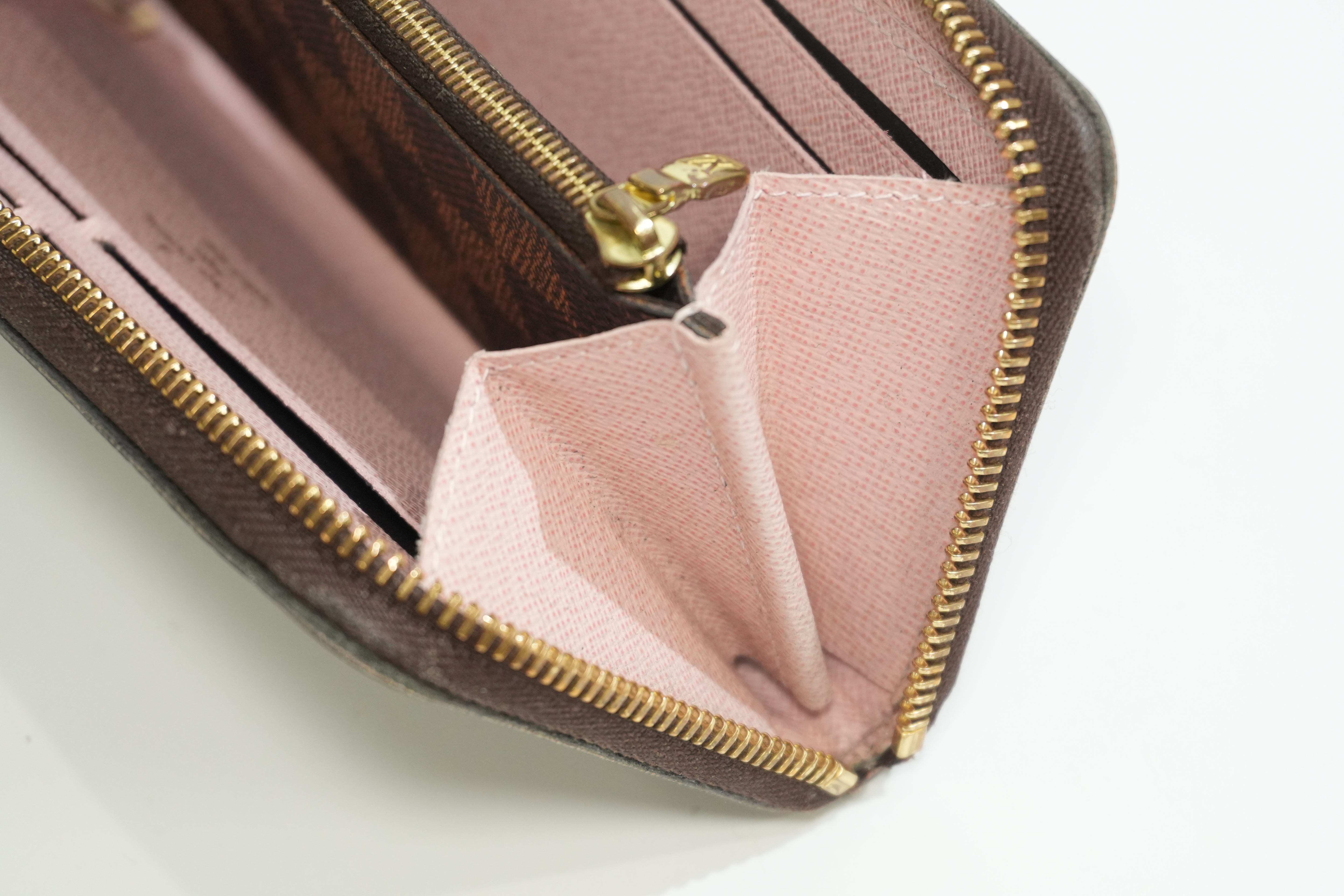 Pre-owned Louis Vuitton Damier Ebene Clemence Wallet