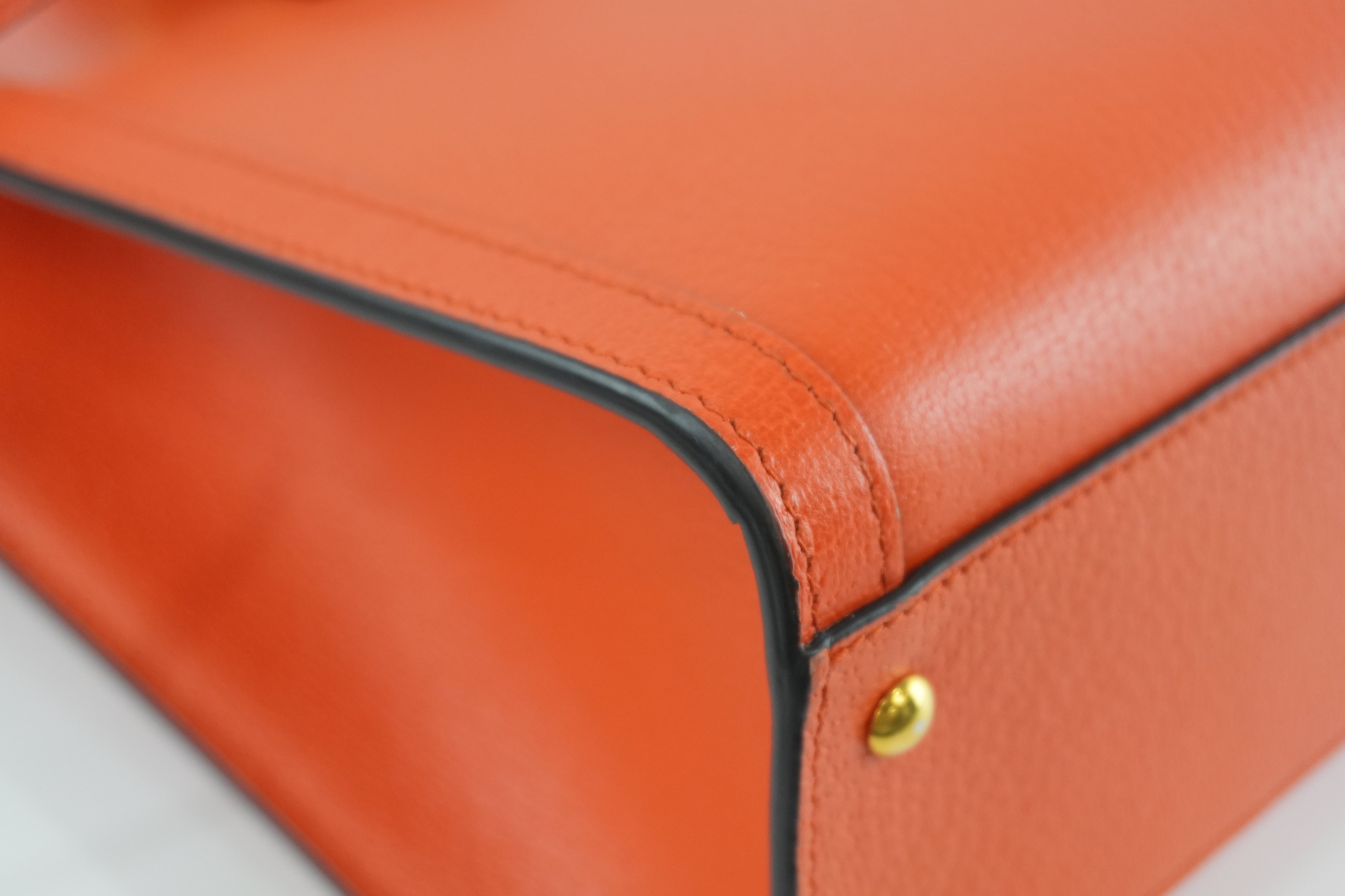 Gucci Diana Medium Tote Bag Orange Used