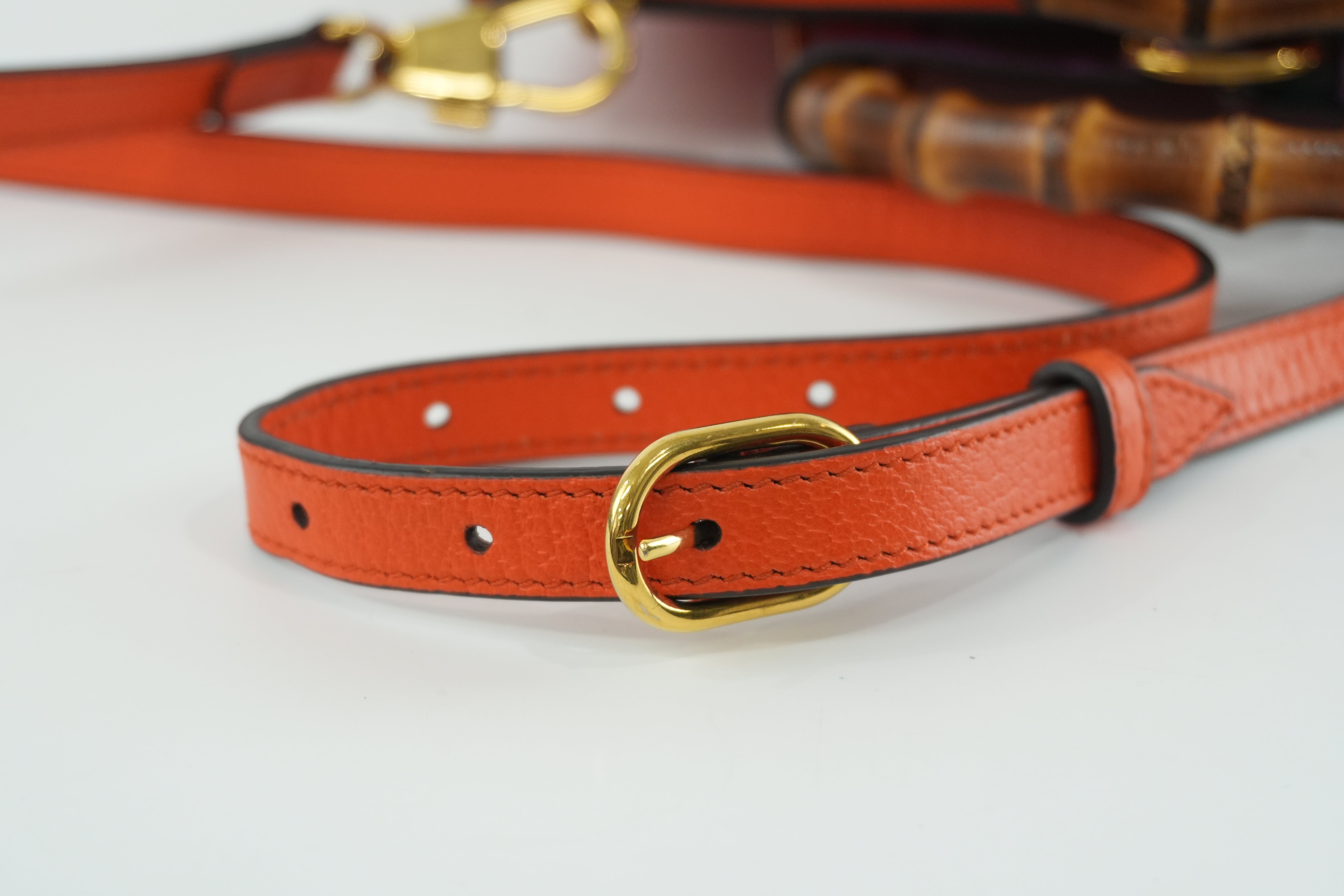 Gucci Diana Medium Tote Bag Orange Used