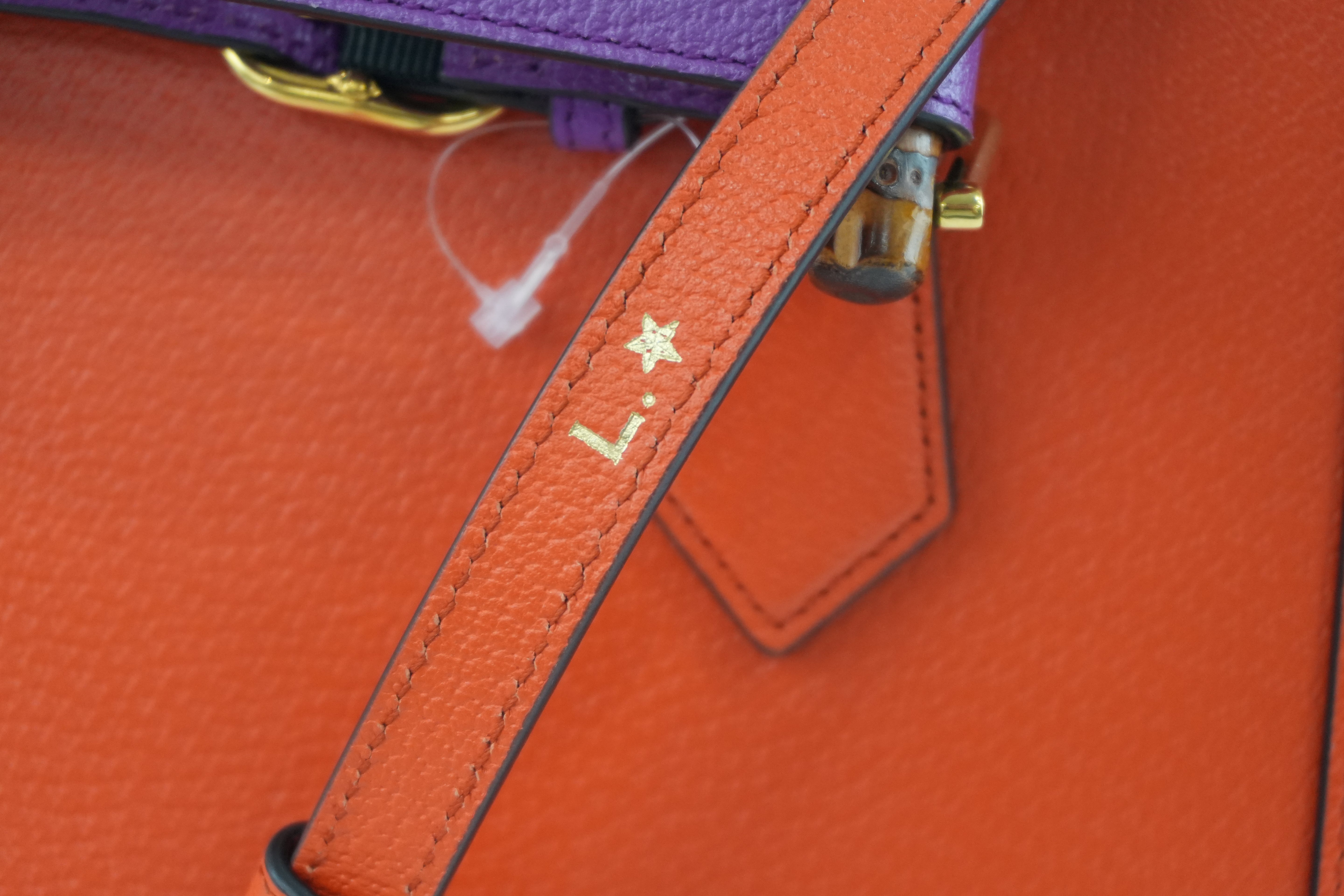 Gucci Diana Medium Tote Bag Orange Used