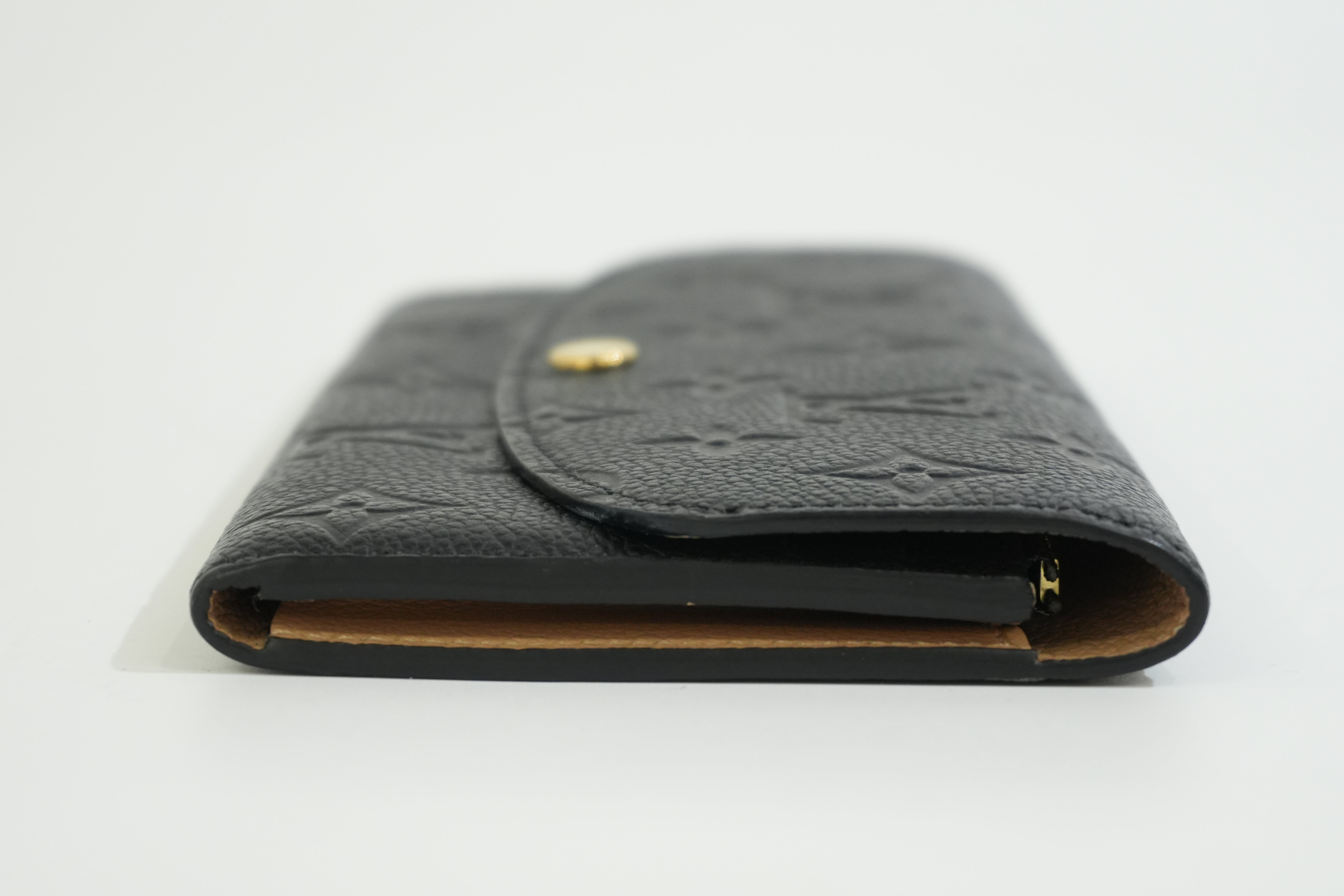 Pre-owned Louis Vuitton Empriente Emillie Wallet Navy Blue
